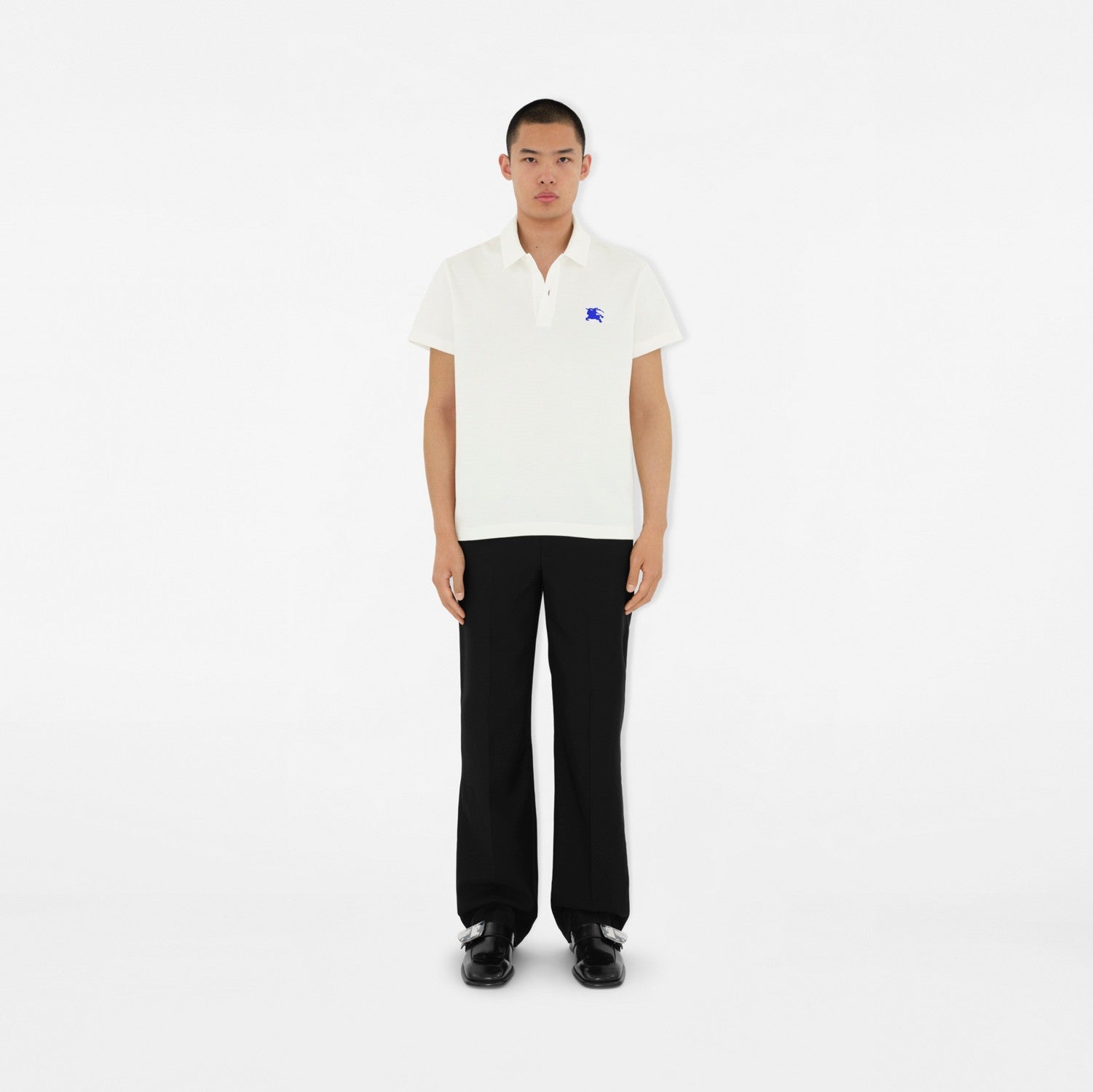 Cotton Polo Shirt - Salt