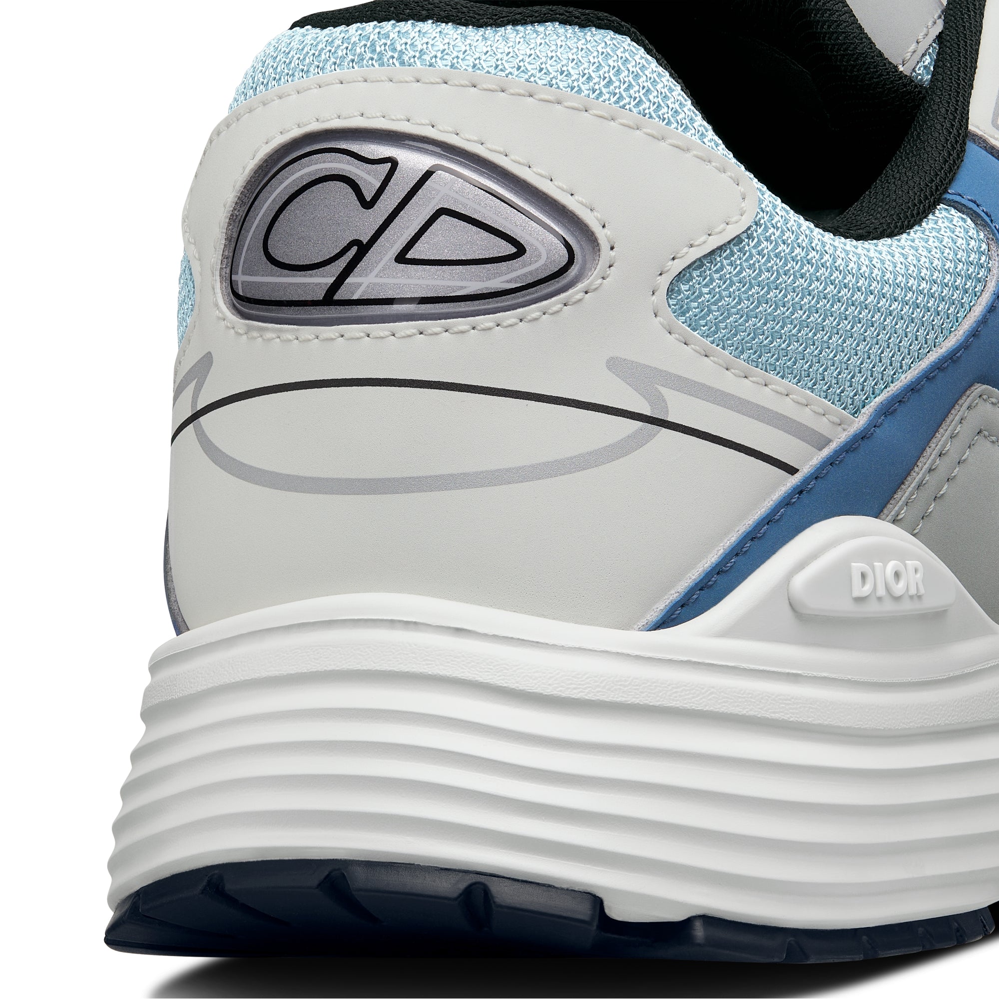 B30 Sneaker - Light Blue Mesh and Blue, Gray and White Technical Fabric