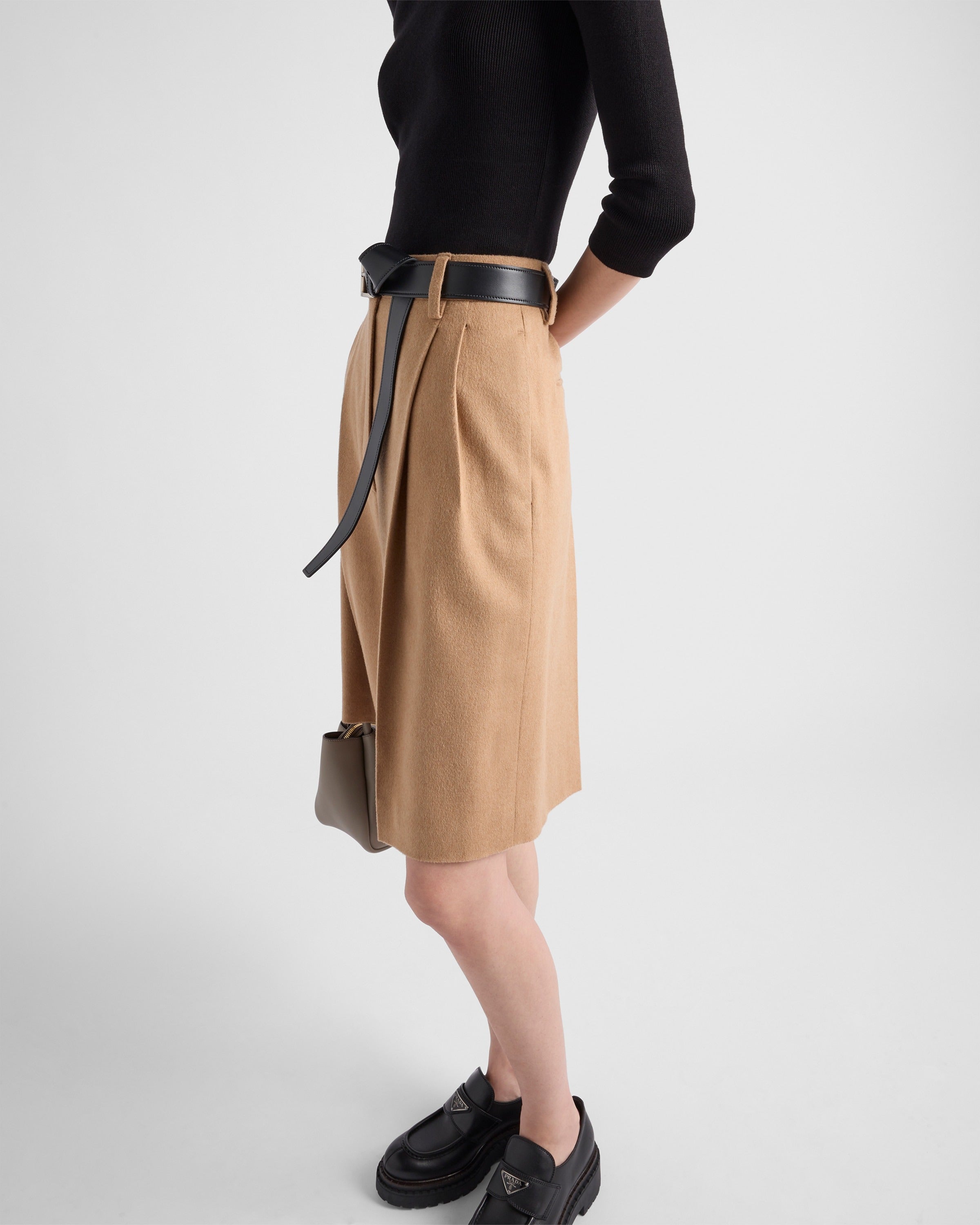 Cotton crew-neck sweater Black