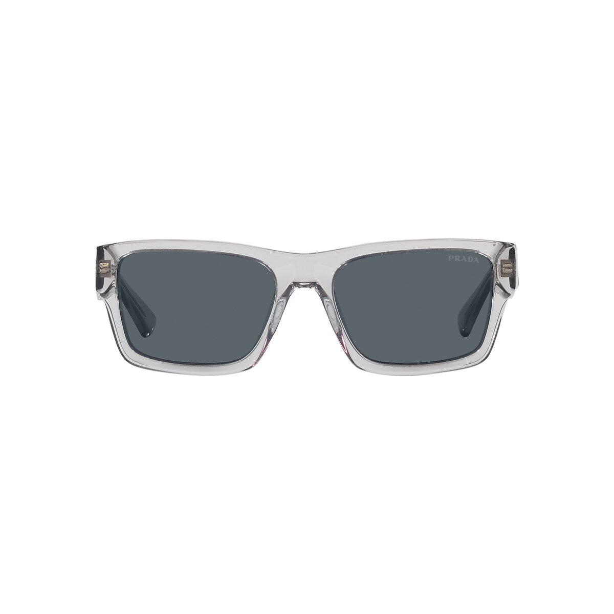PRADA PR 25ZS Crystal Grey - Men Luxury Sunglasses, Blue Lens