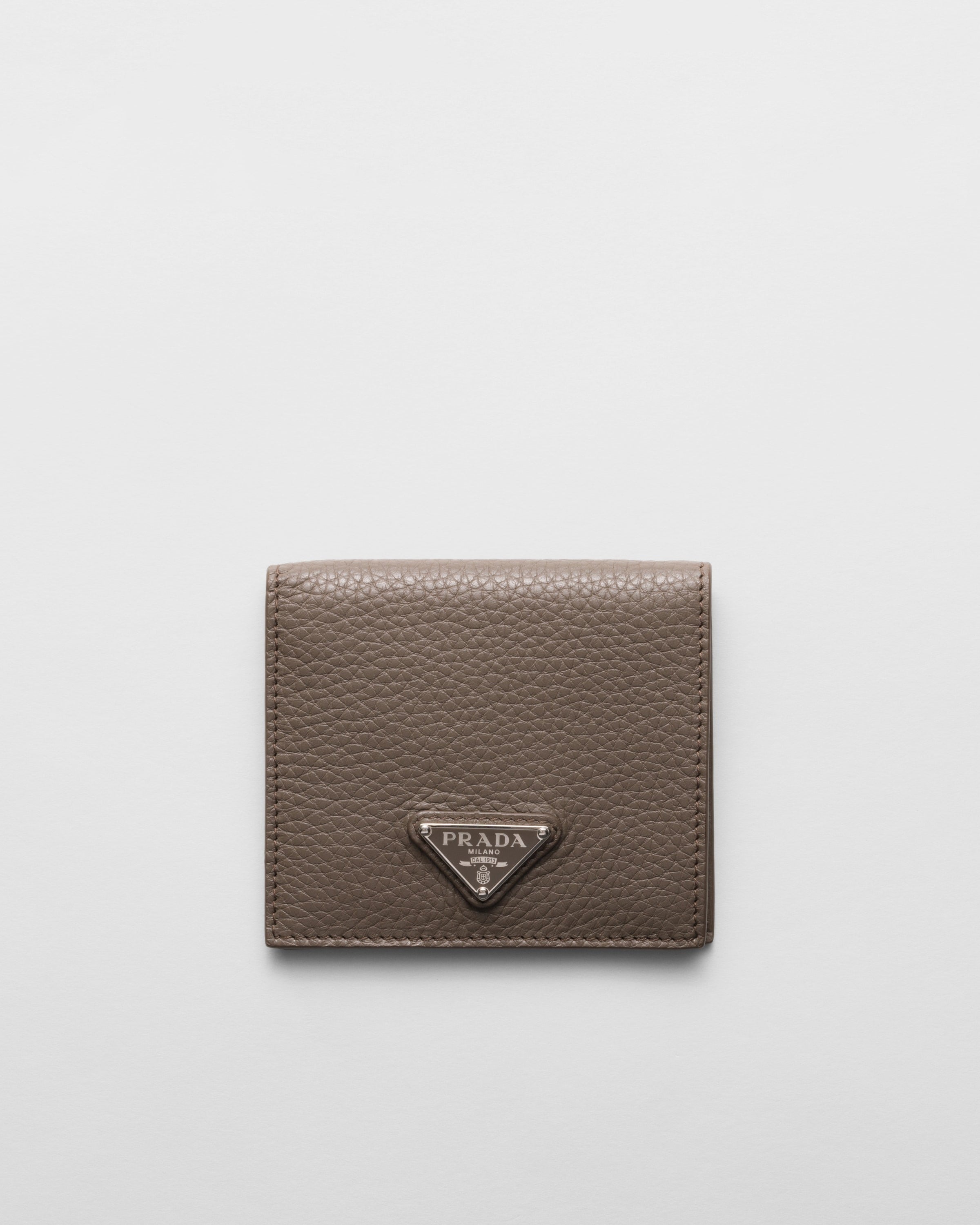 Leather wallet Bamboo Gray