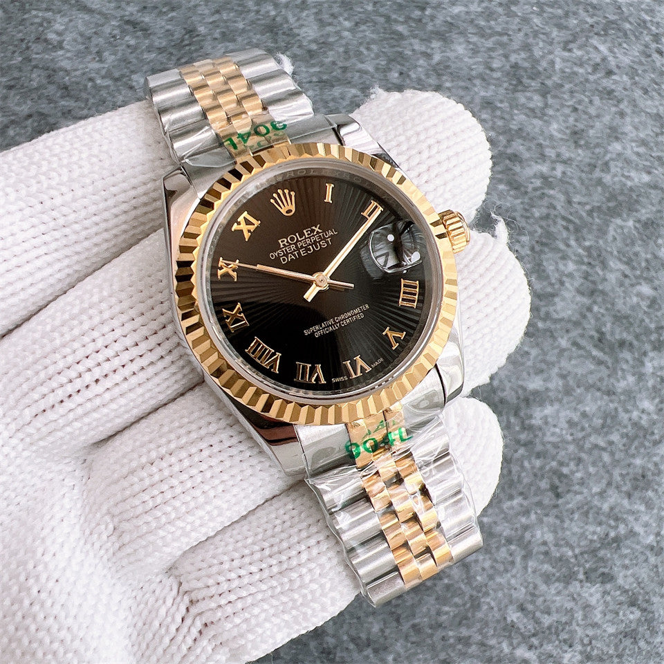 Rolex Datejust 36mm Black Dial Silver/Gold