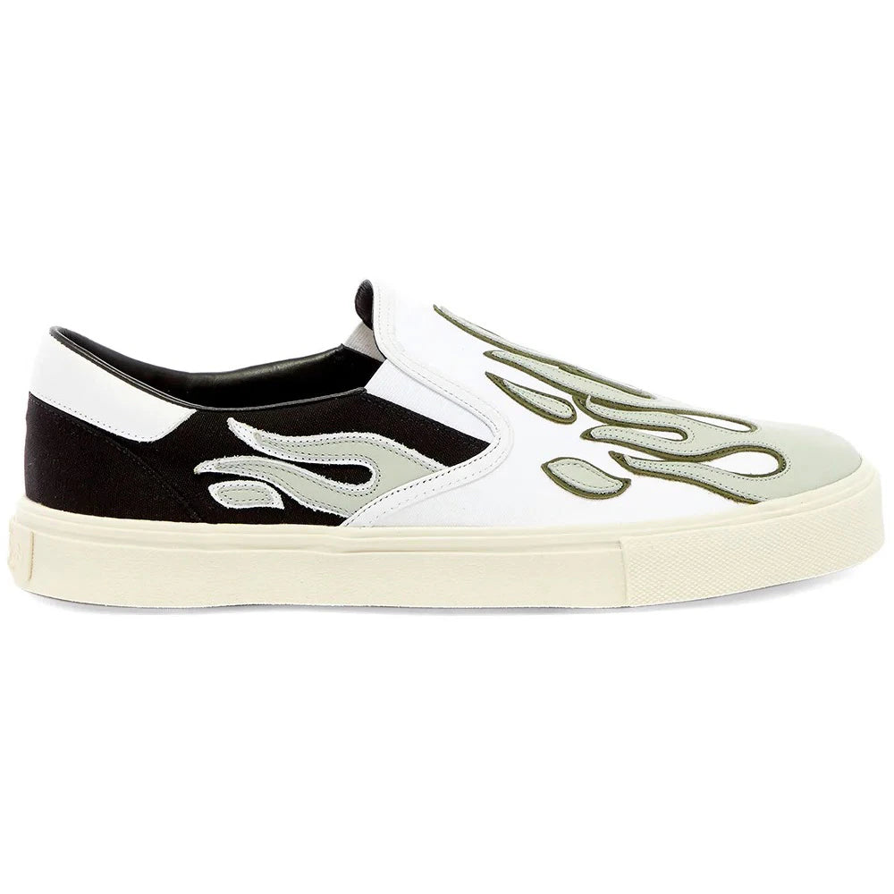 AMIRI Flame Slip On Pale Lime/Black