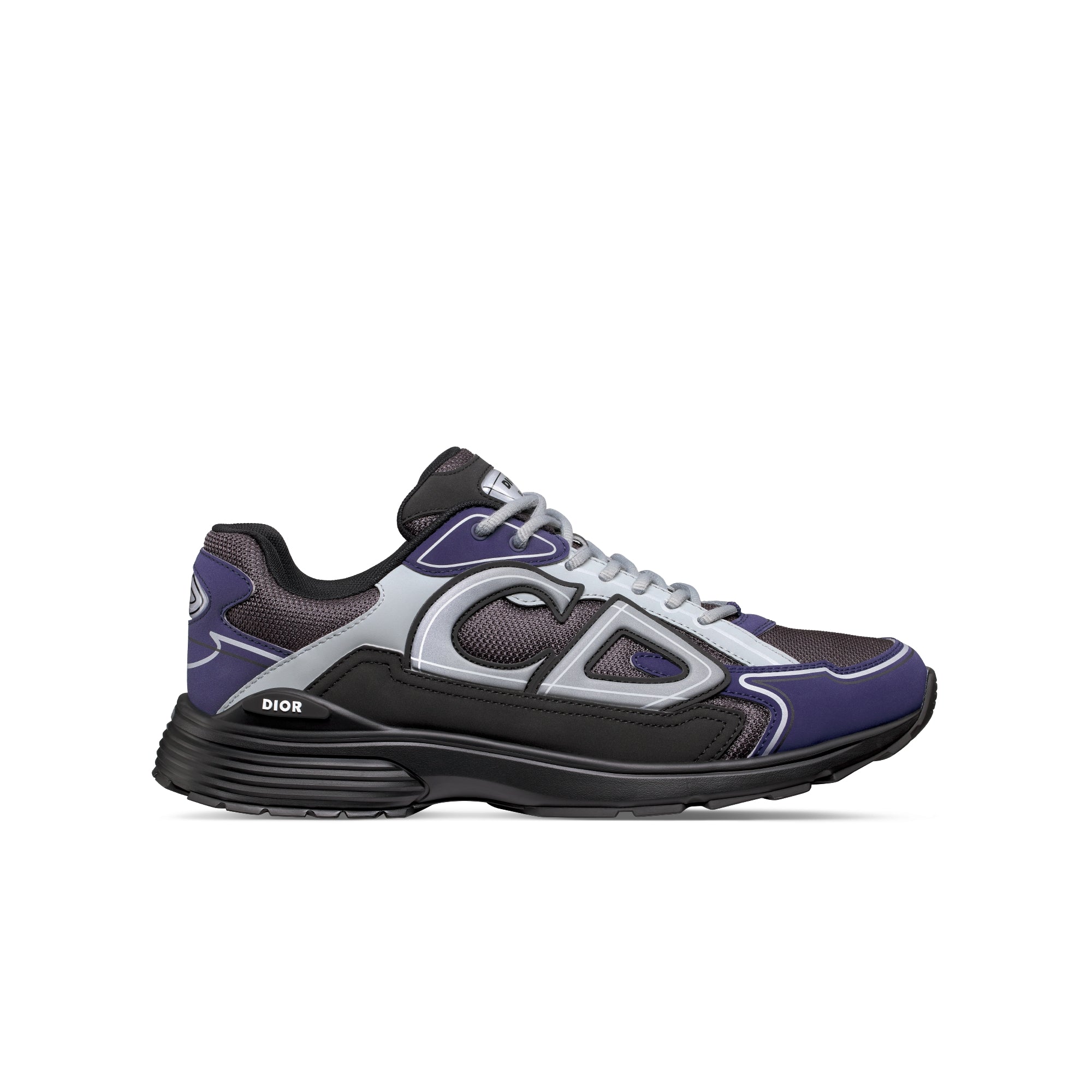 B30 Sneaker - Anthracite Gray Technical Mesh with Black, Blue and Dior Gray Technical Fabric