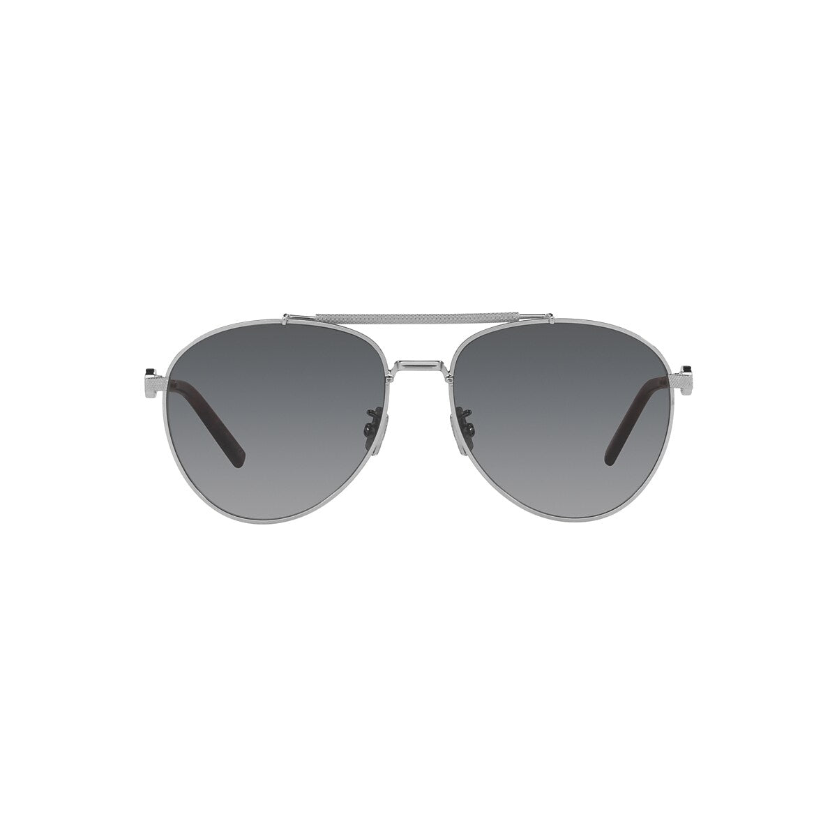 DIOR CD Link R1U Silver Shiny - Men Luxury Sunglasses, Grey Grad Lens