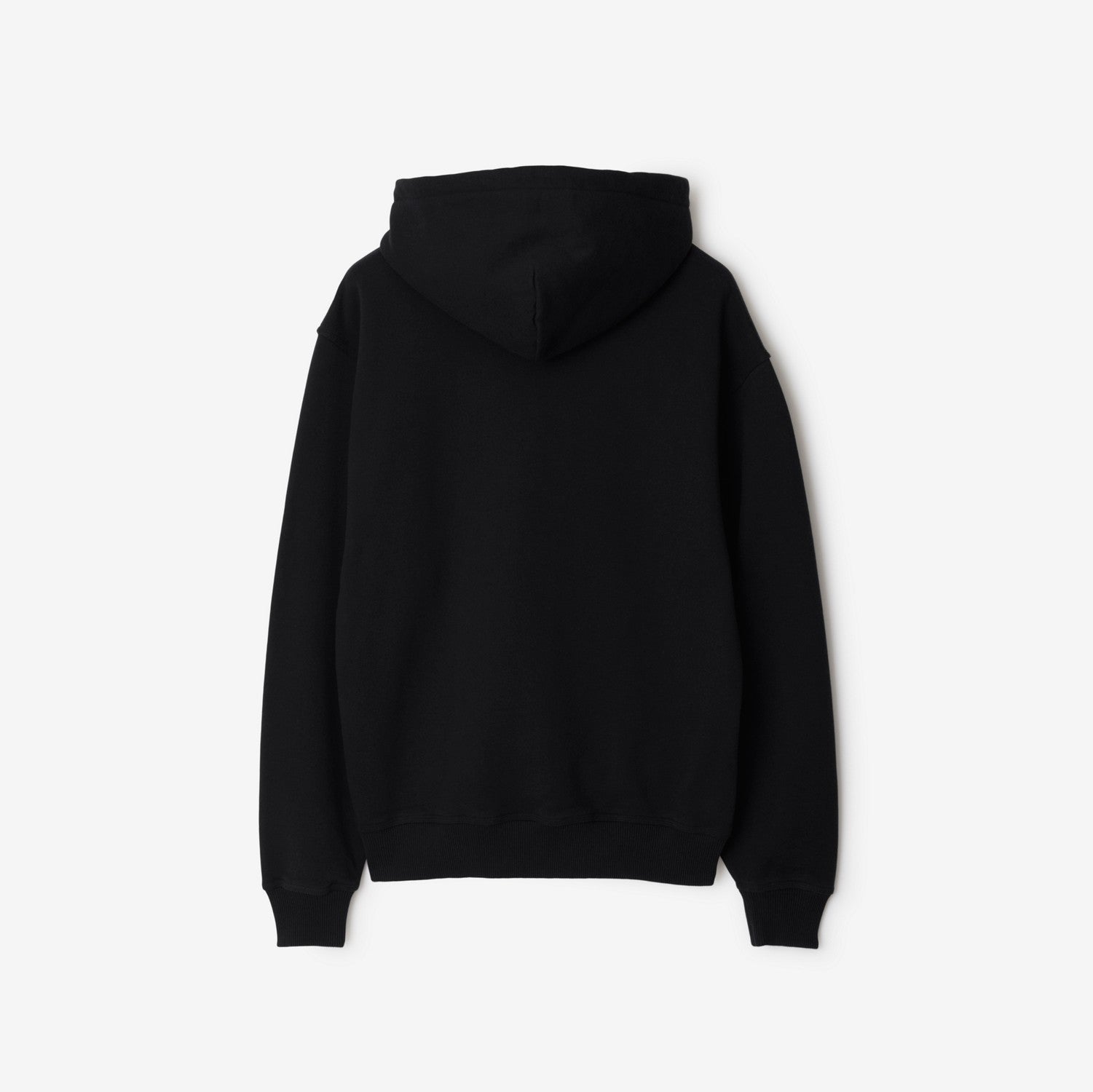 Cotton Zip Hoodie - Black