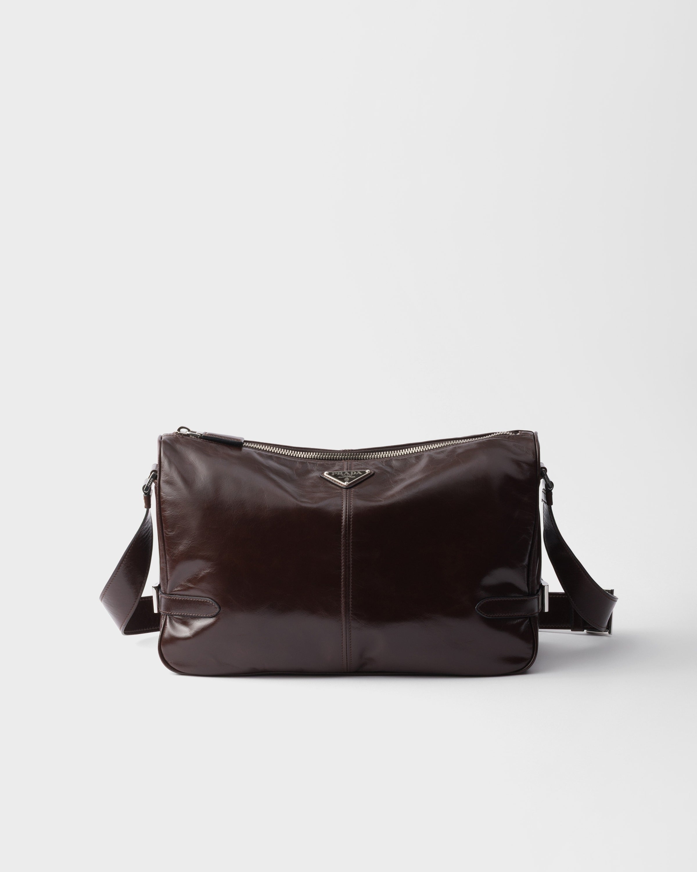 Leather shoulder bag Dark Brown