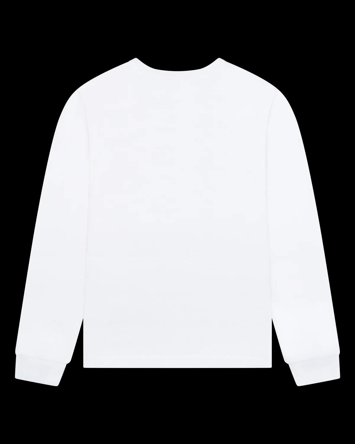 Logo Flag Long Sleeve Tee White White