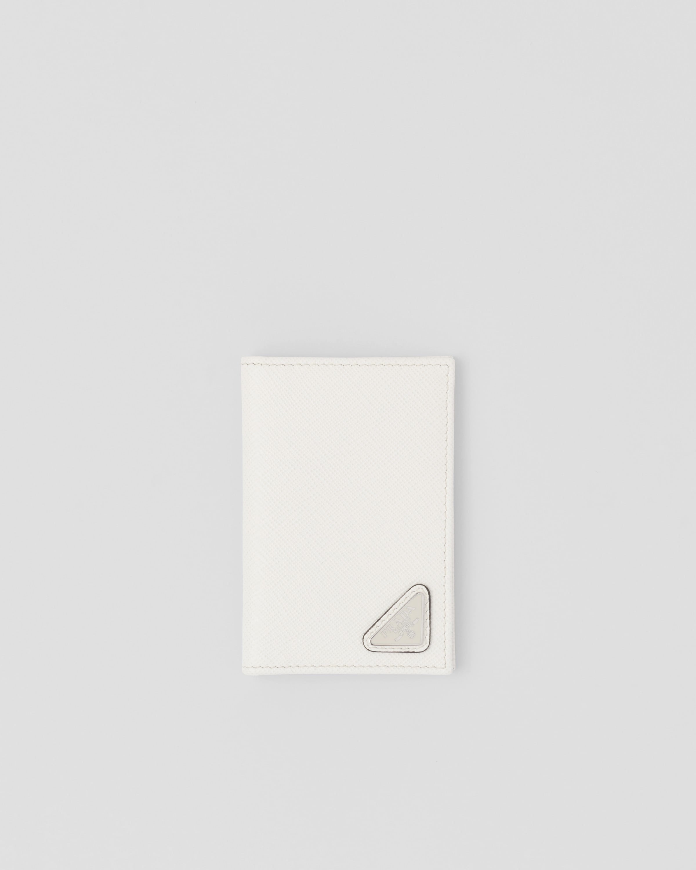Saffiano Leather Card Holder White