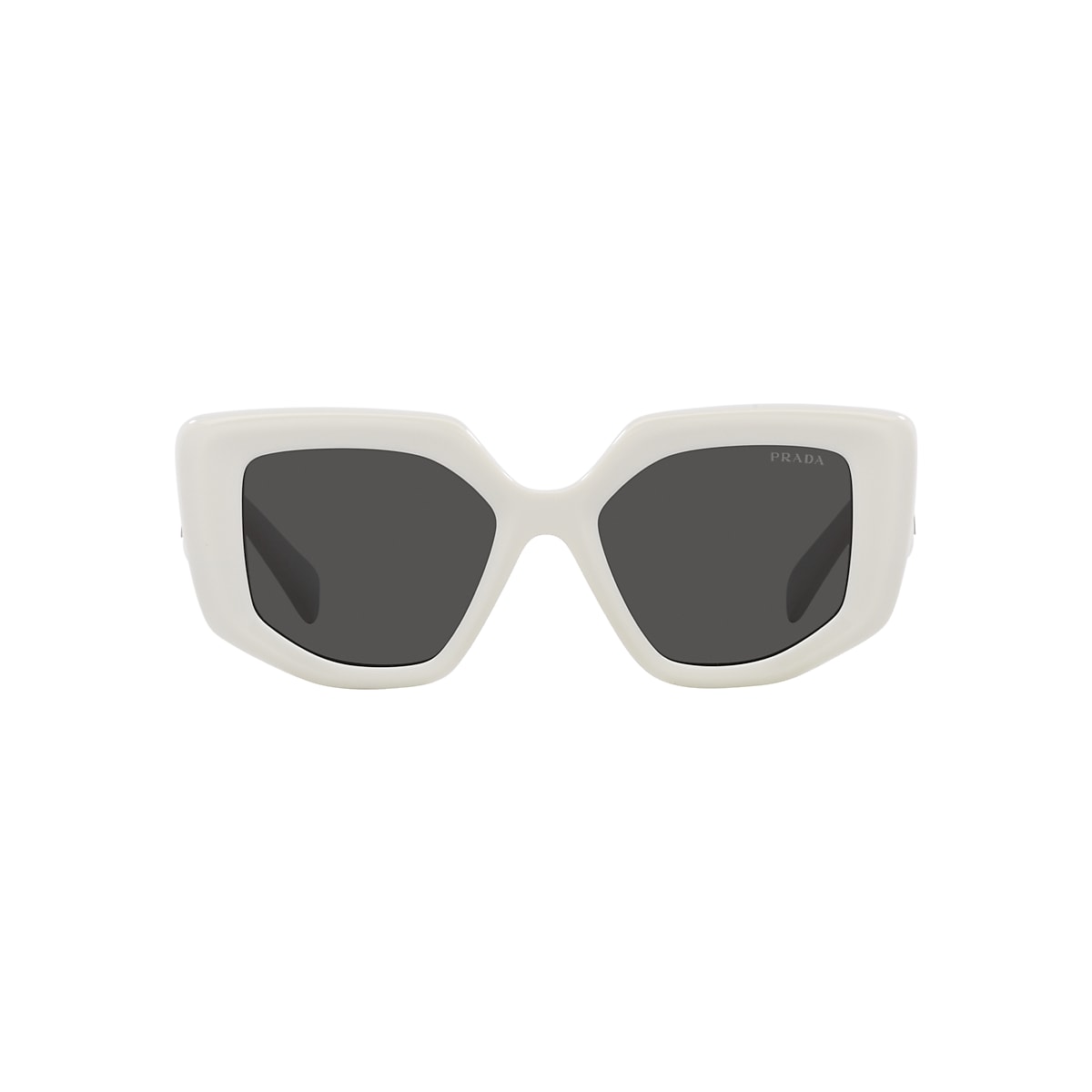 PRADA PR 14ZS Talc - Women Luxury Sunglasses, Dark Grey Lens