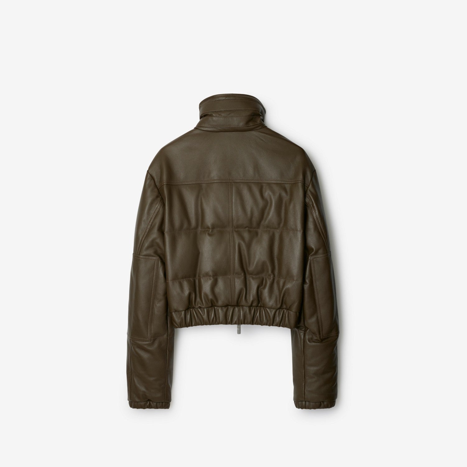 Leather Puffer Jacket - Heath