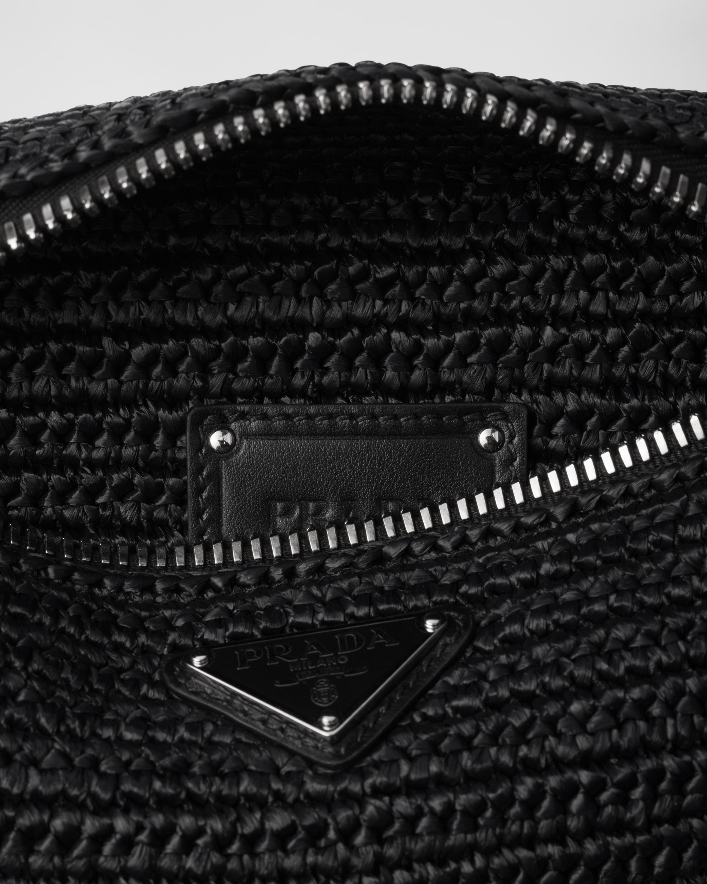 Crochet belt bag Black