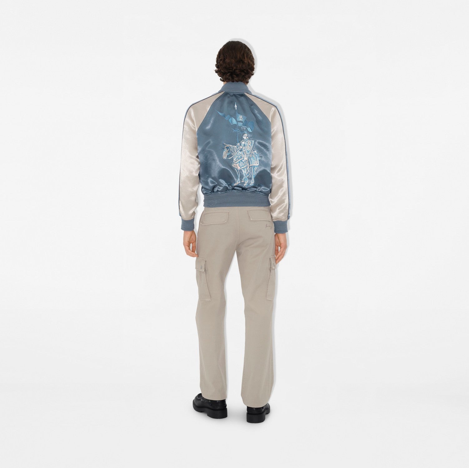 EKD Satin Bomber Jacket - Flood