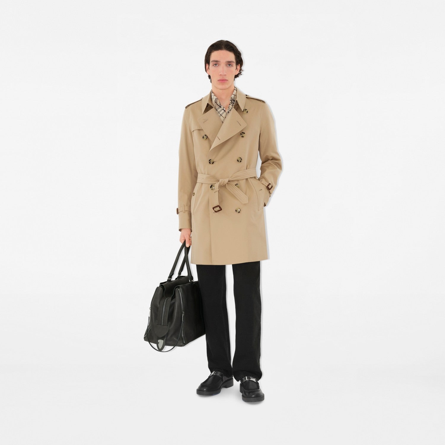 Mid-length Kensington Heritage Trench Coat - Honey