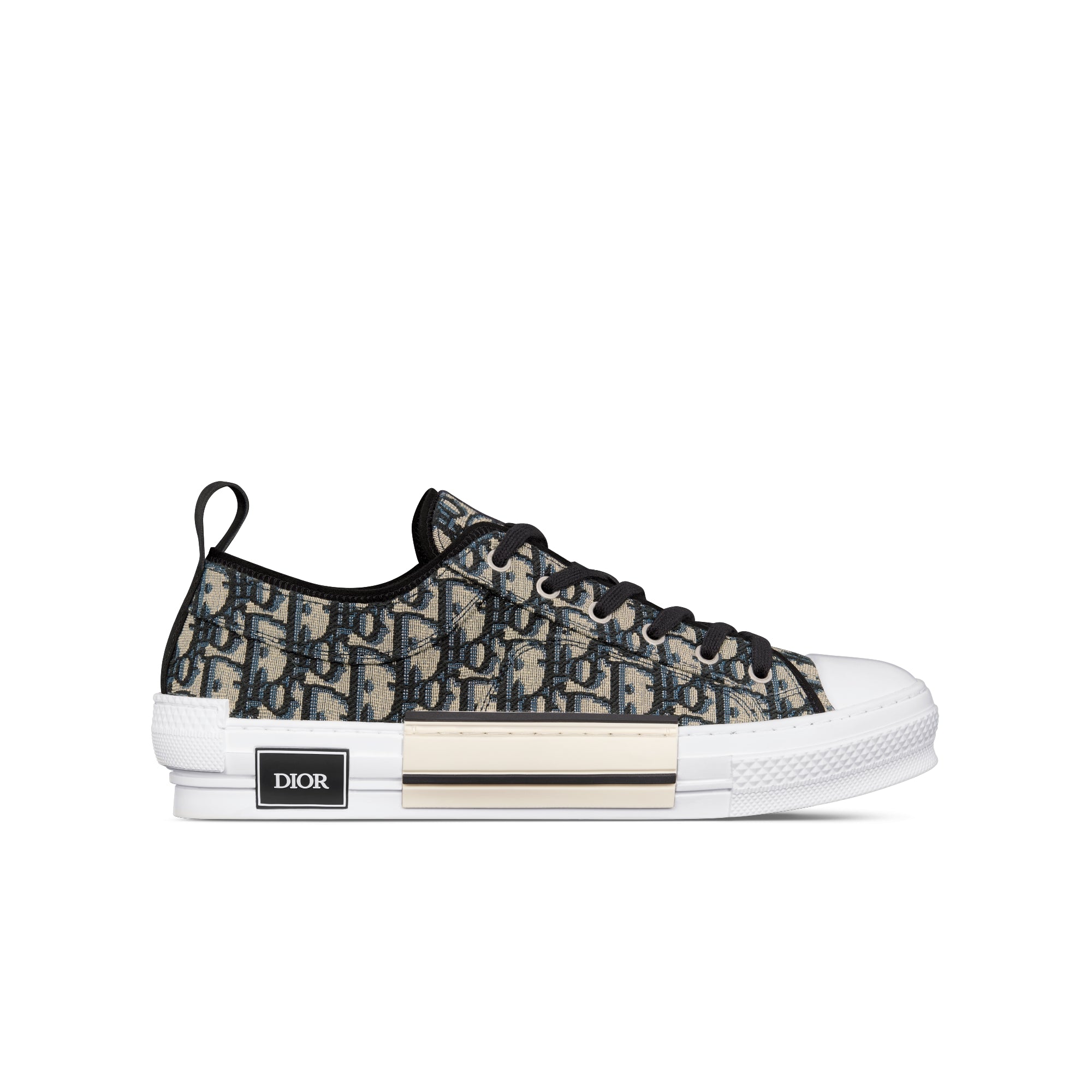 B23 Low-Top Sneaker - Beige and Black Dior Oblique Jacquard