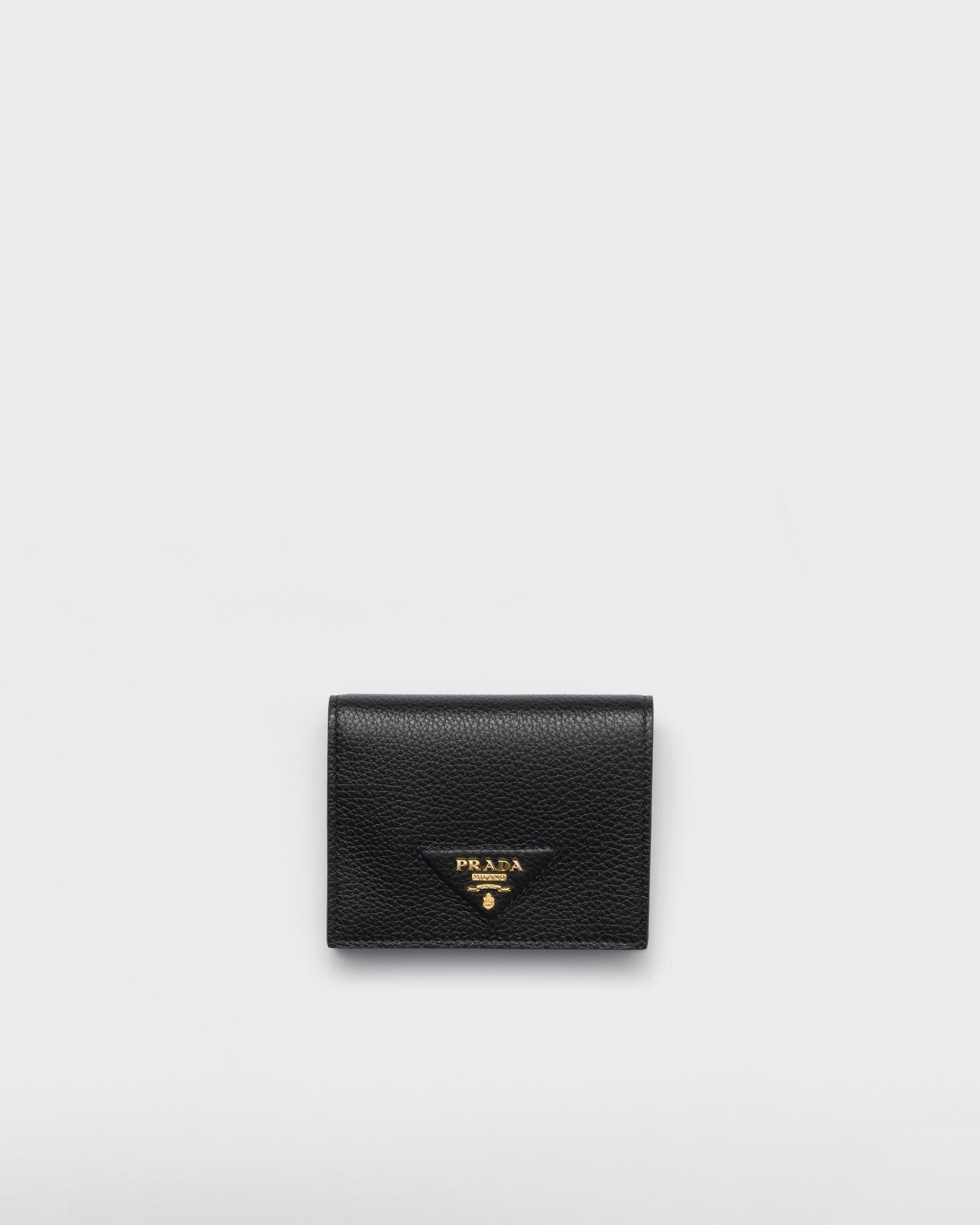 Small leather wallet Black