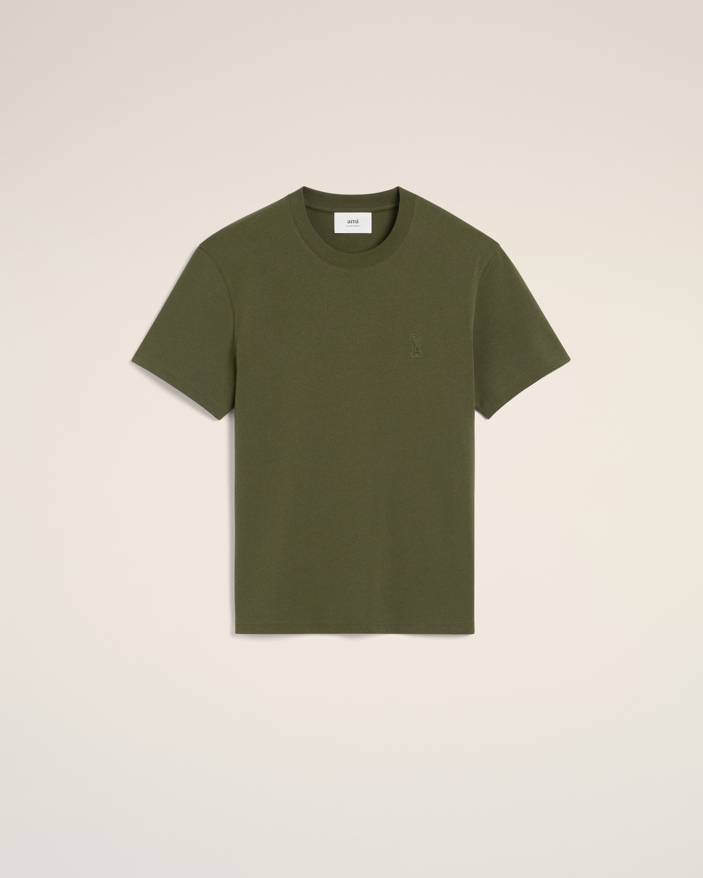GREEN COTTON AMI DE COEUR T-SHIRT LODEN