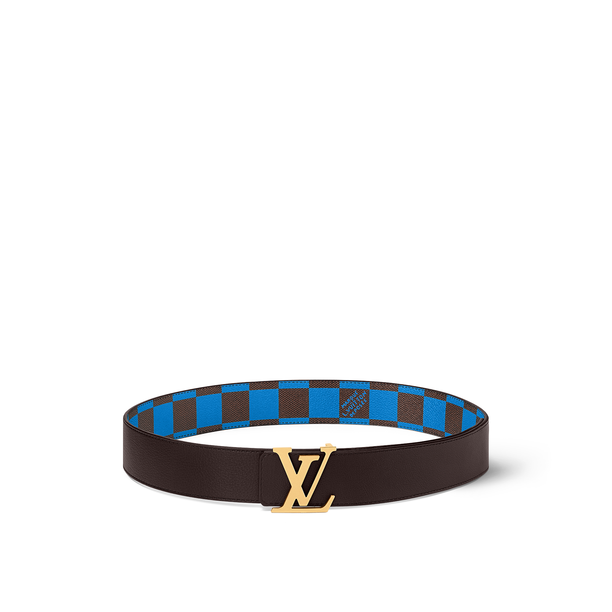 LV Initiales 40mm Reversible Belt Damier Other - Bleu