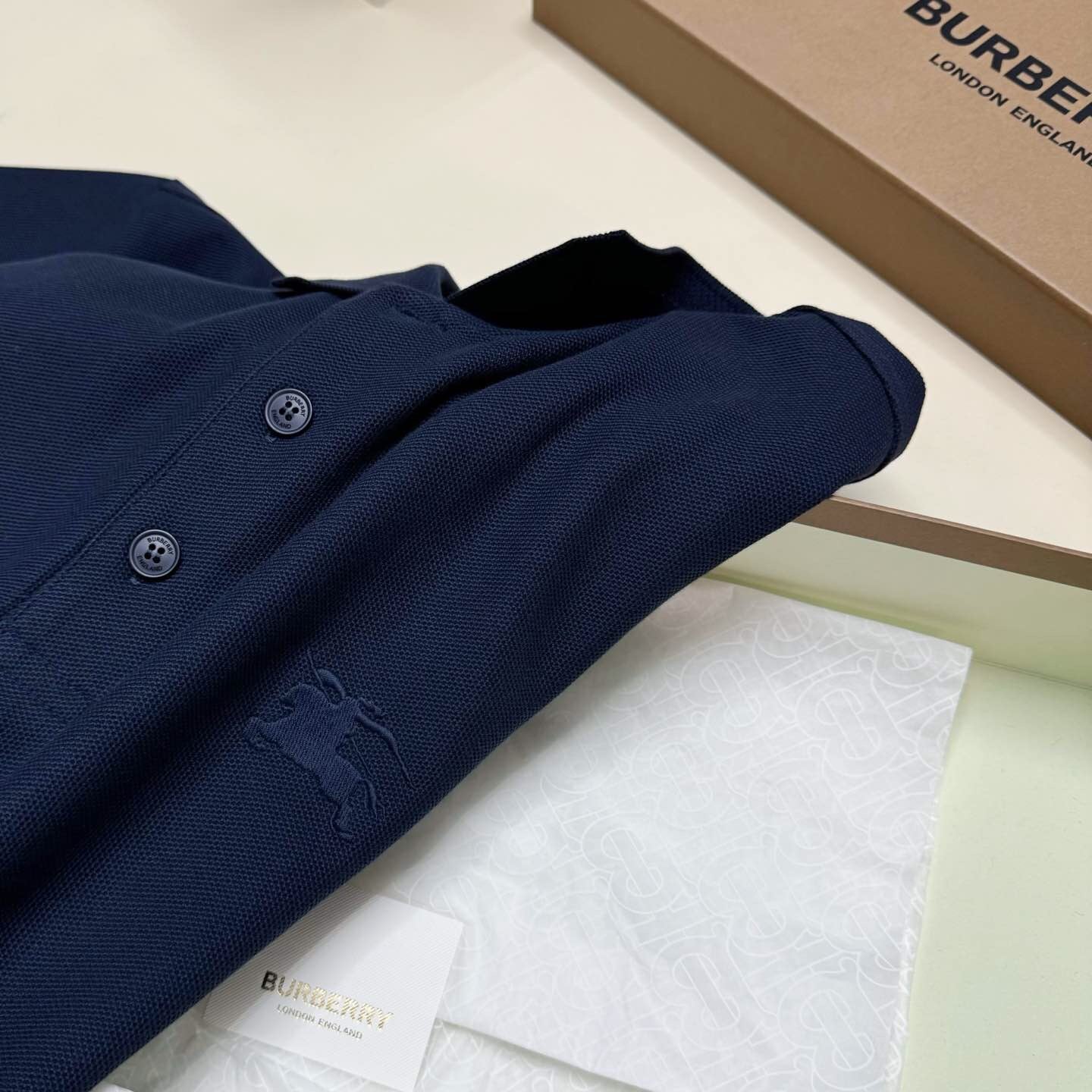 Cotton Polo Shirt - Navy