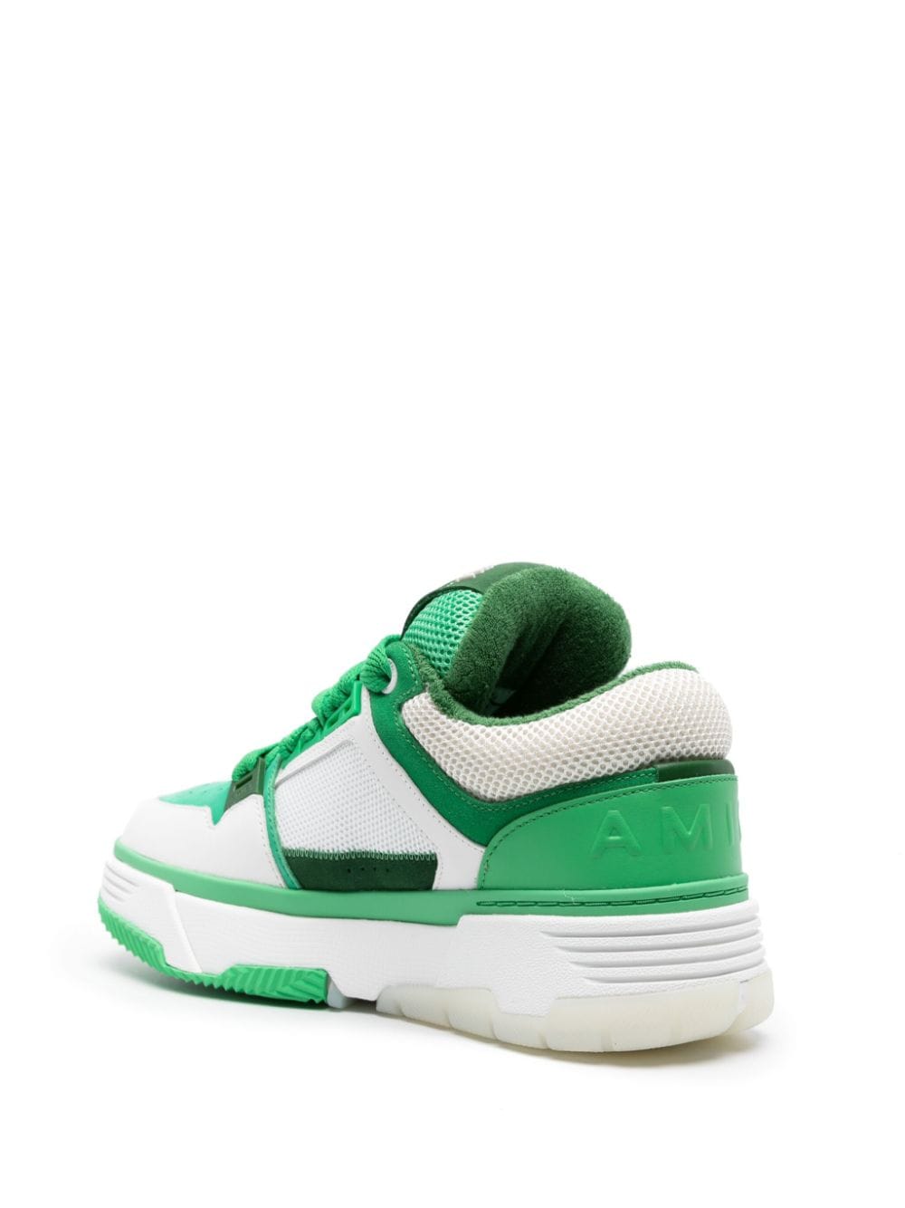 MA-1 panelled leather sneakers