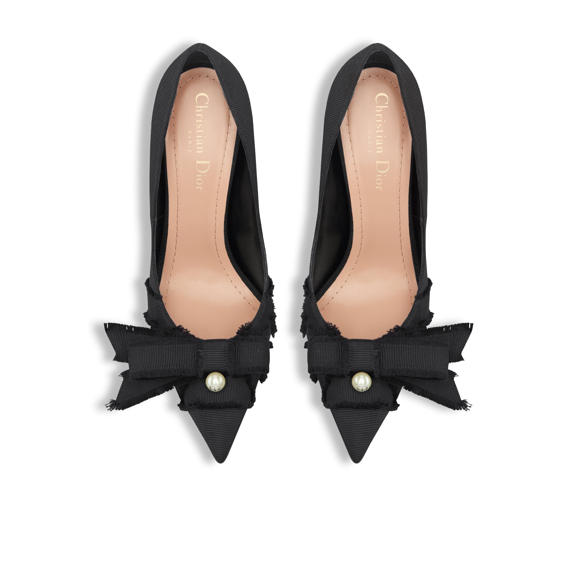 Adiorable Pump - Black Fringed Grosgrain