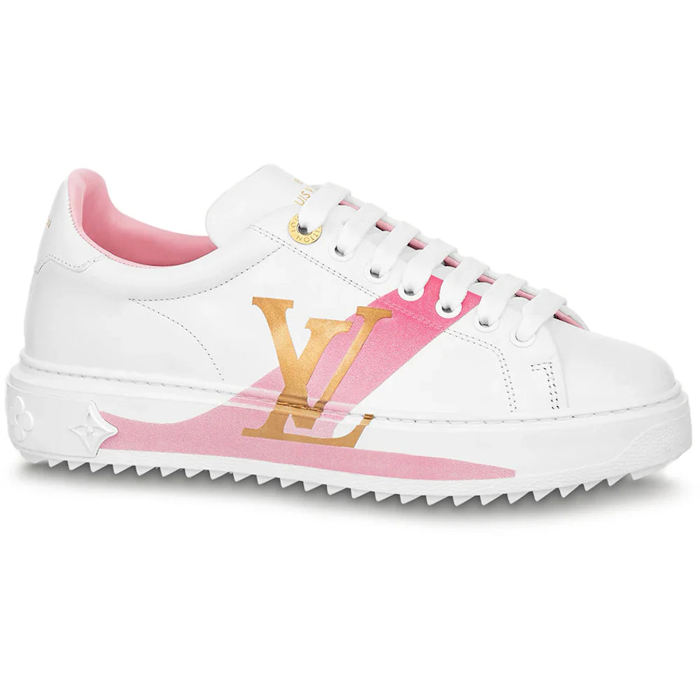 Louis Vuitton Time Out Leather Gold Pink White (Women's)