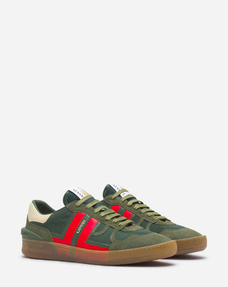 CLAY MESH SNEAKERS - GREEN/RED