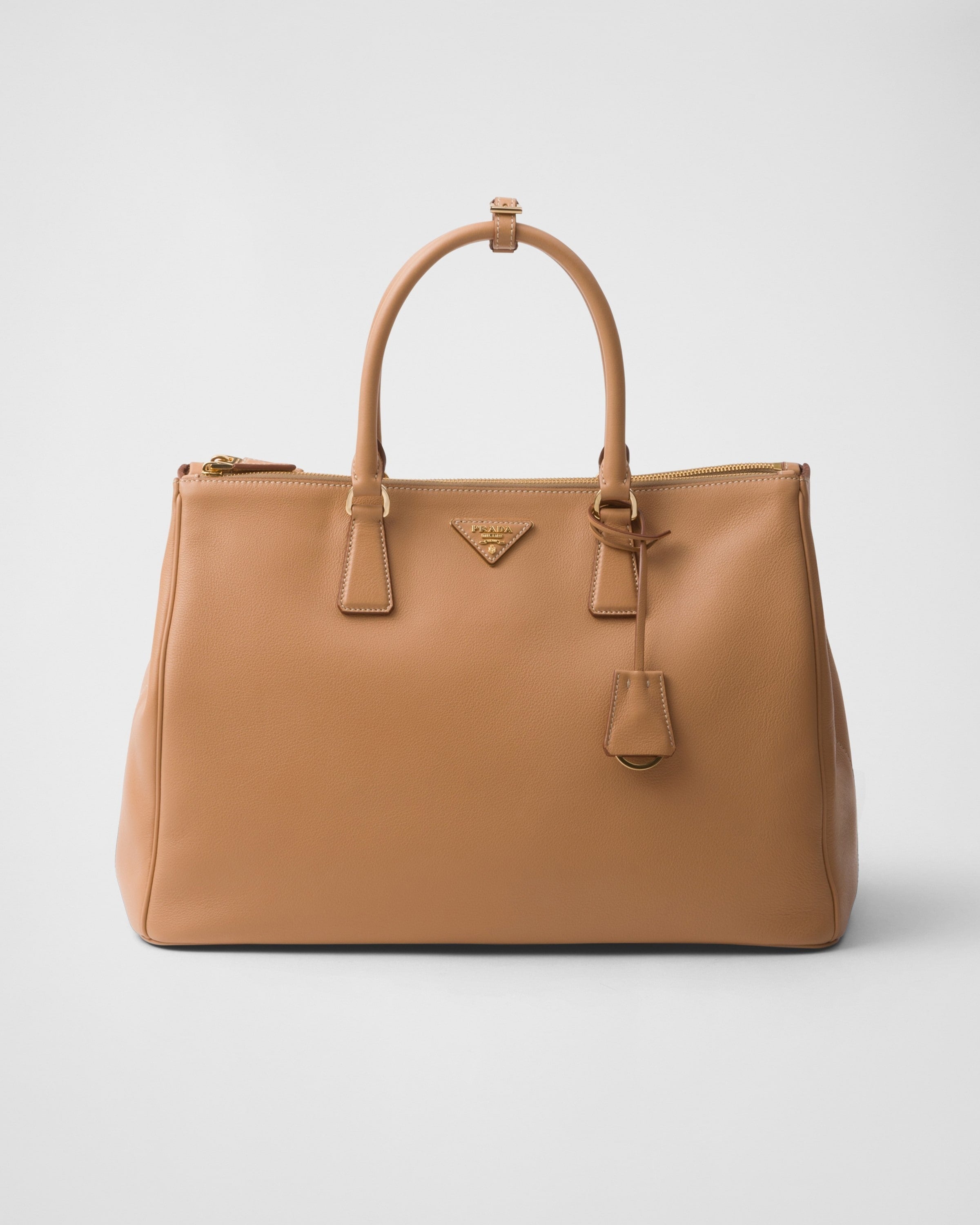 Extra-large Prada Galleria leather bag Natural