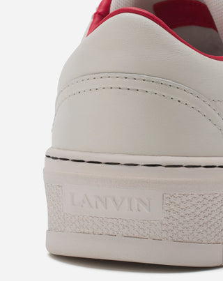 LEATHER CASH SNEAKERS LANVIN X FUTURE FOR MEN - OFF WHITE / BLACK