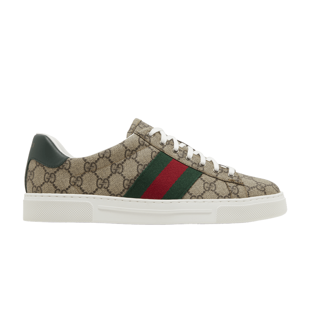 Gucci Ace Web Beige Ebony