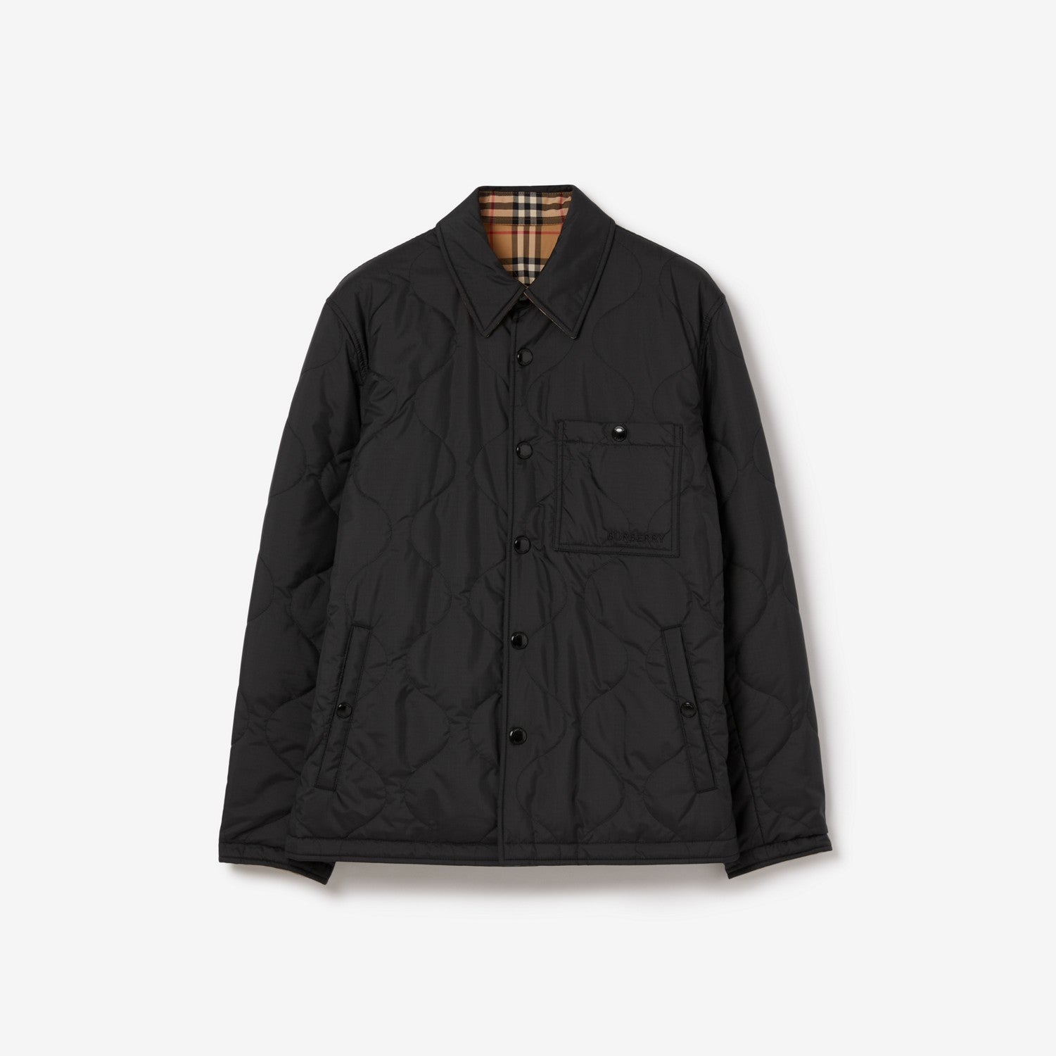 Reversible Thermoregulated Overshirt - Black