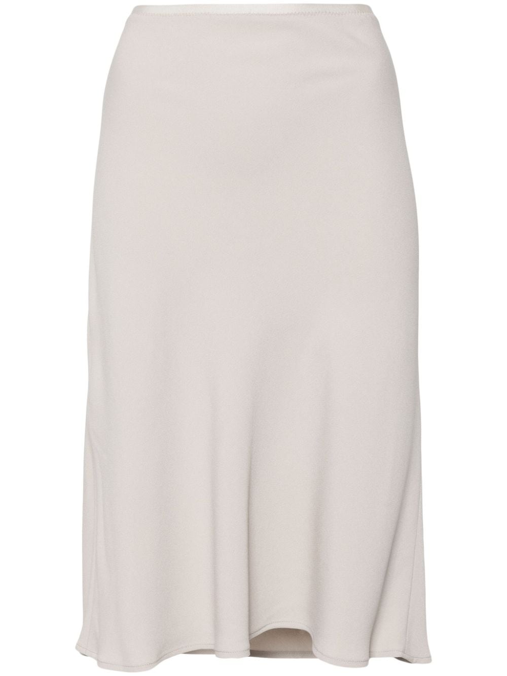 AMI Paris Elasticated Crepe Midi Skirt