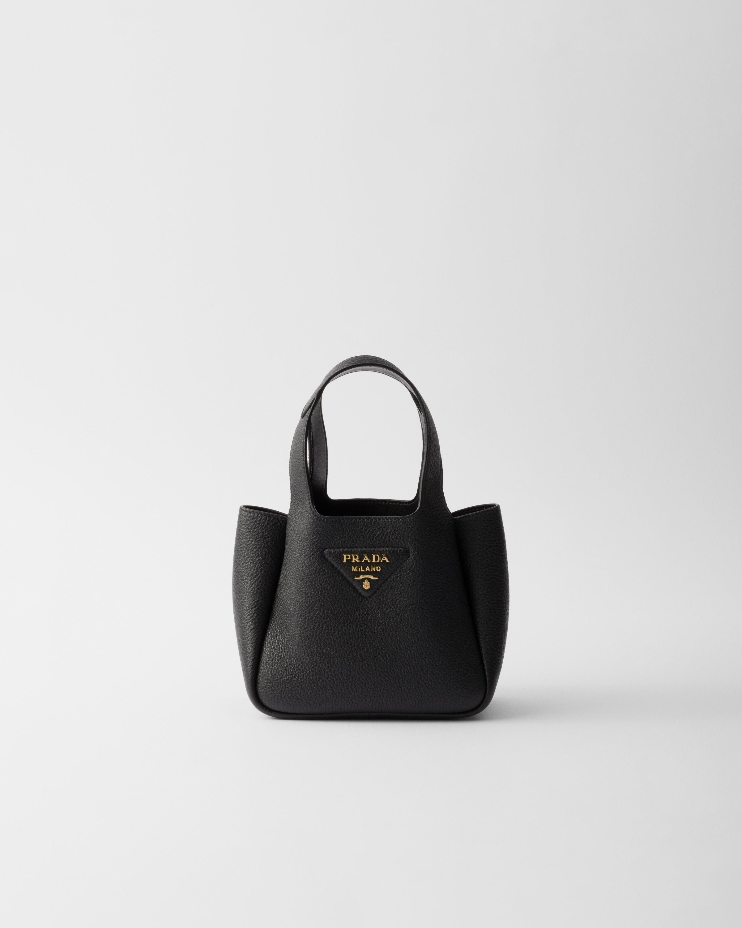 Leather mini handbag Black
