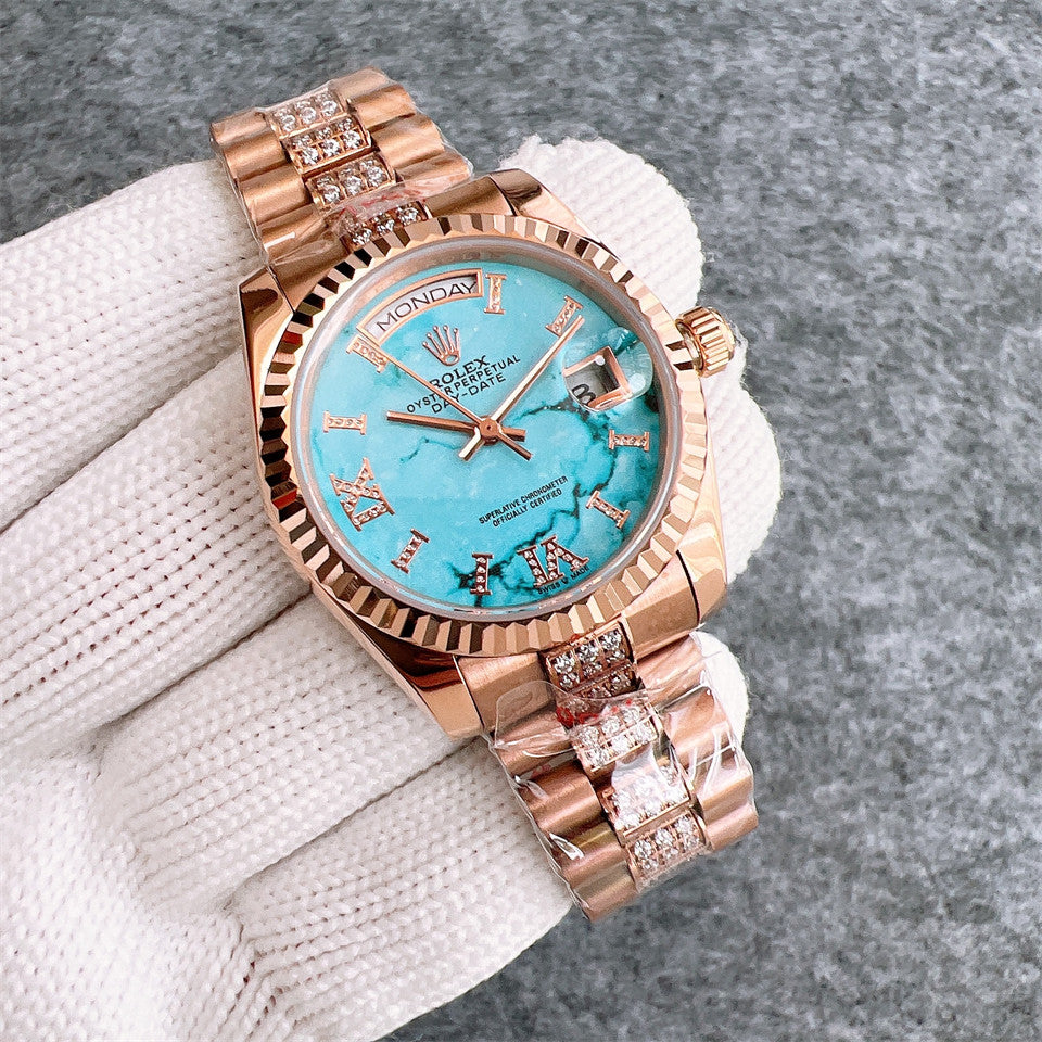 Rolex Day-Date 36mm Rose Gold Diamonds