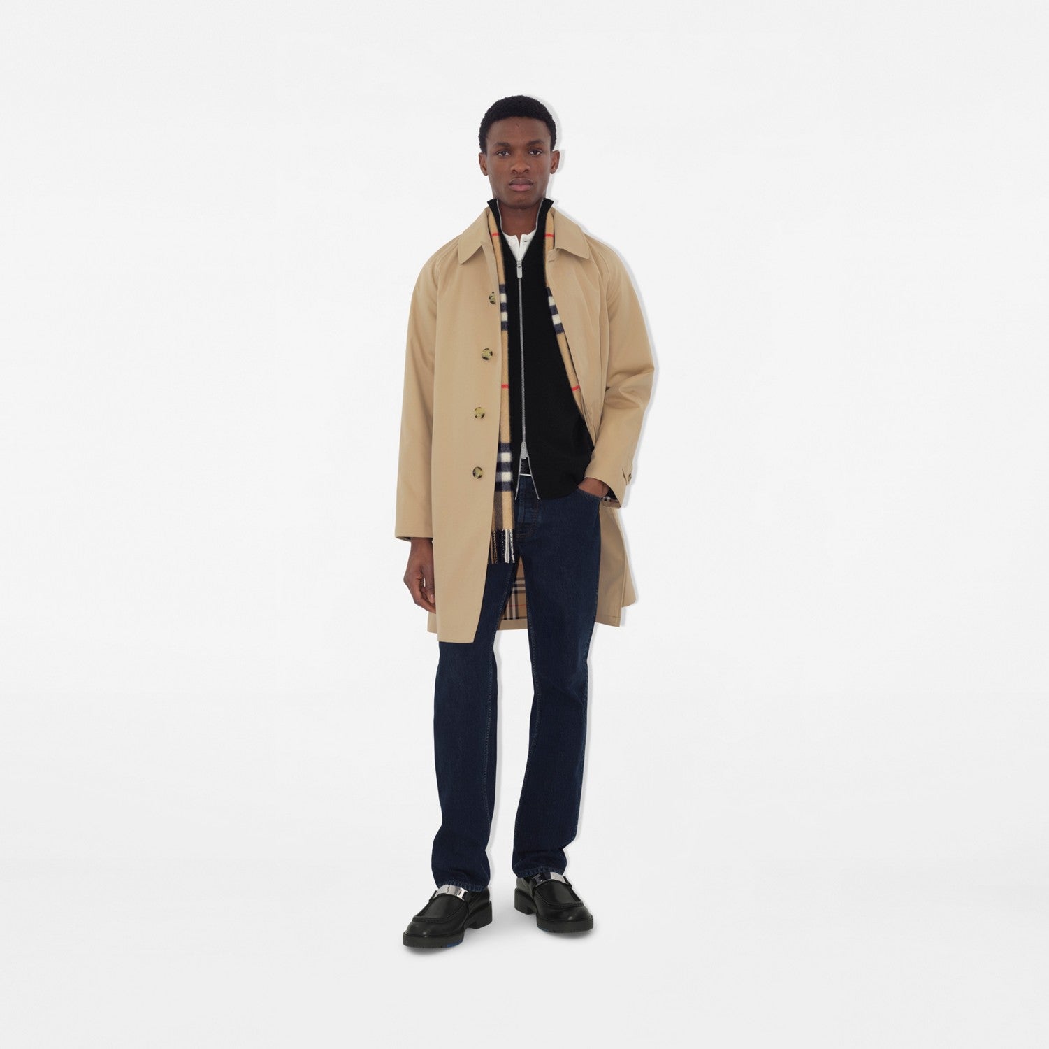 Mid-length Camden Heritage Car Coat - Honey