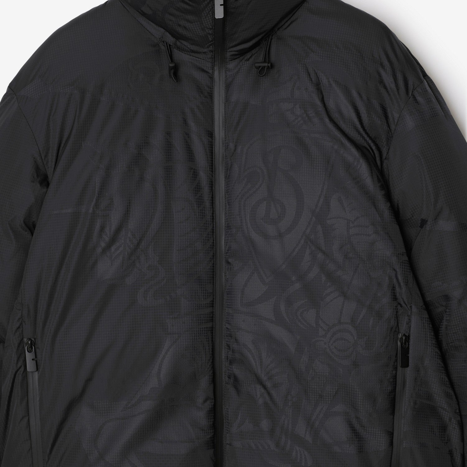 EKD Nylon Puffer Jacket - Charcoal