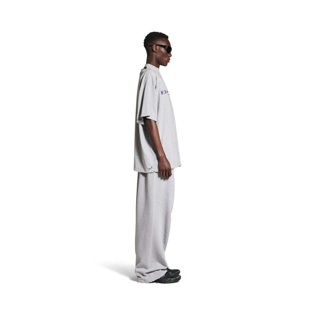 International T-shirt Oversized in Heather Grey