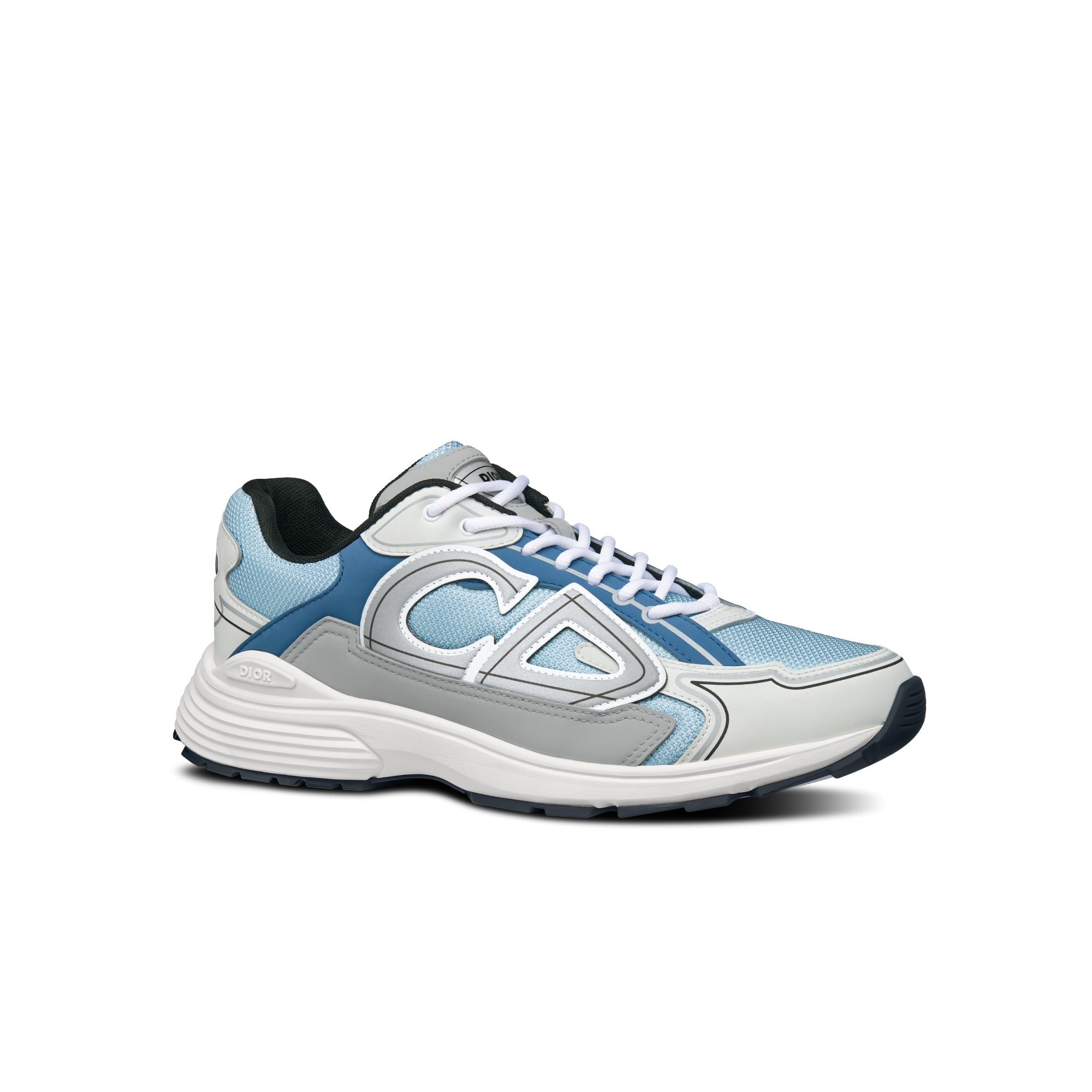 B30 Sneaker - Light Blue Mesh and Blue, Gray and White Technical Fabric