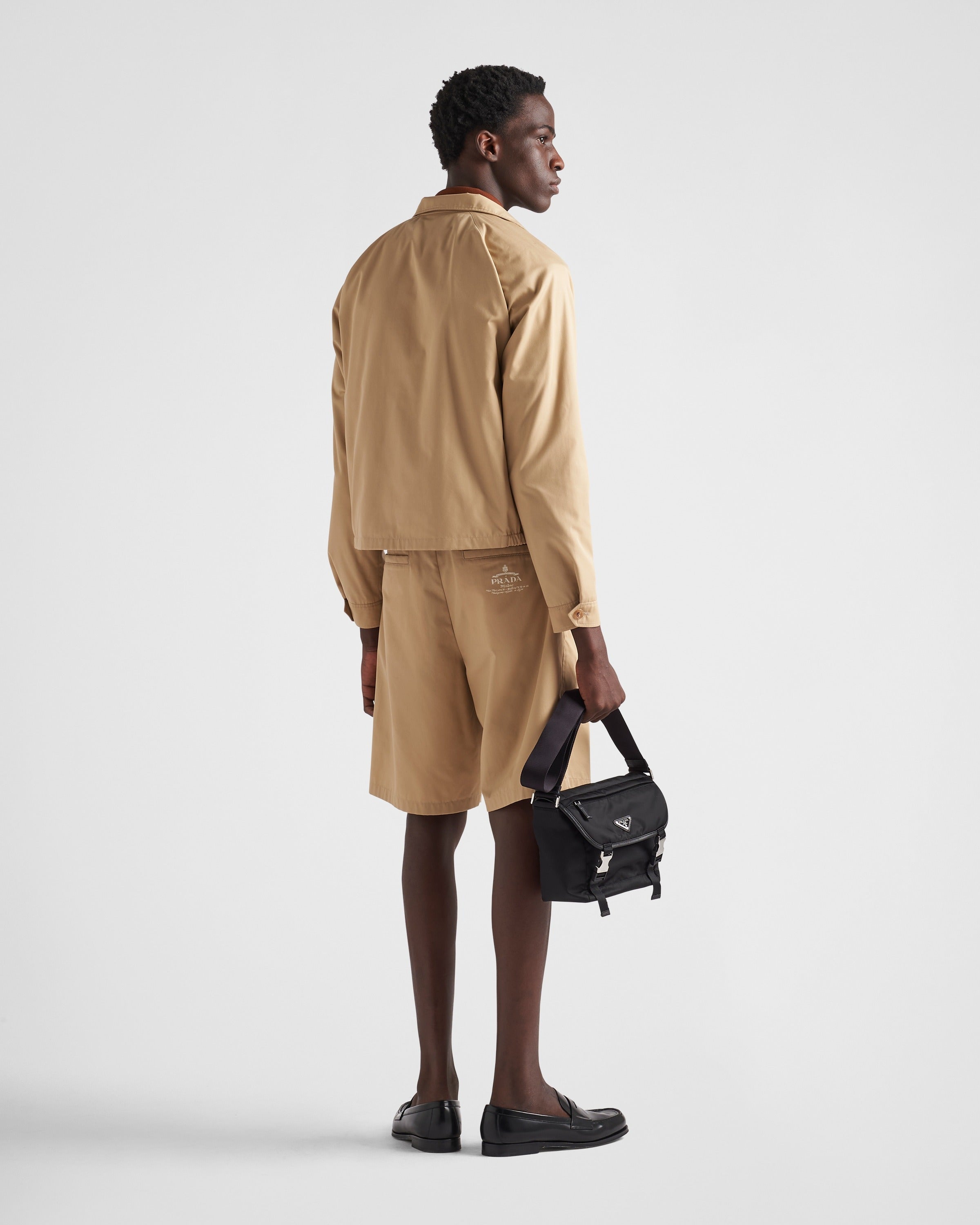Cotton blend jacket Desert Beige