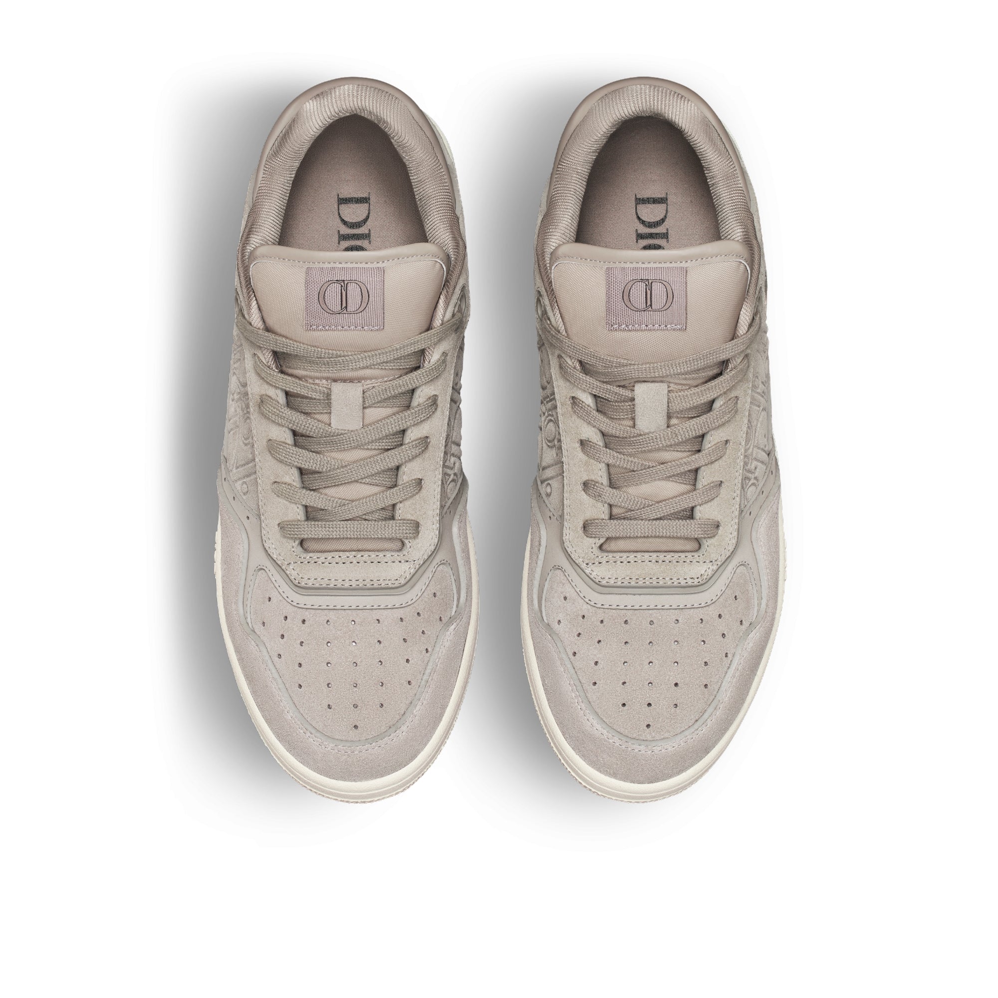 B27 Low-Top Sneaker - Gray Suede and Gray Dior Gravity Suede