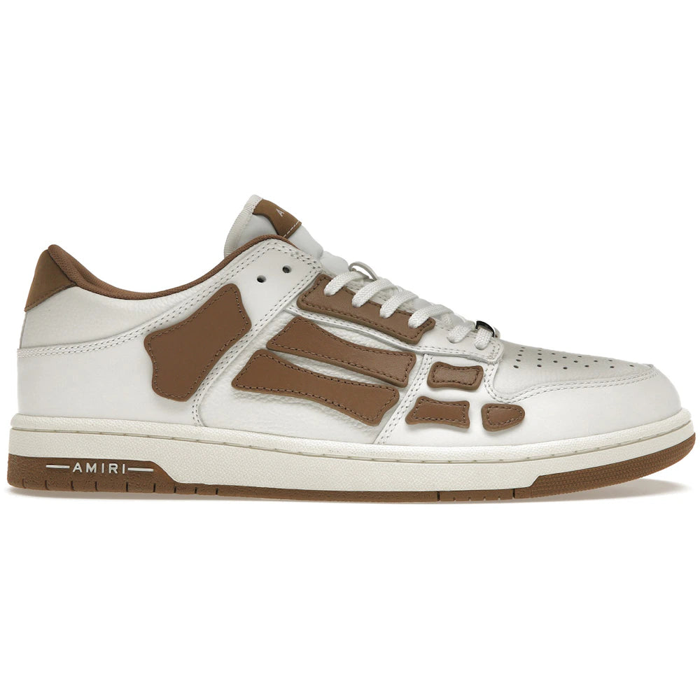 AMIRI Skel Top Low White Brown White
