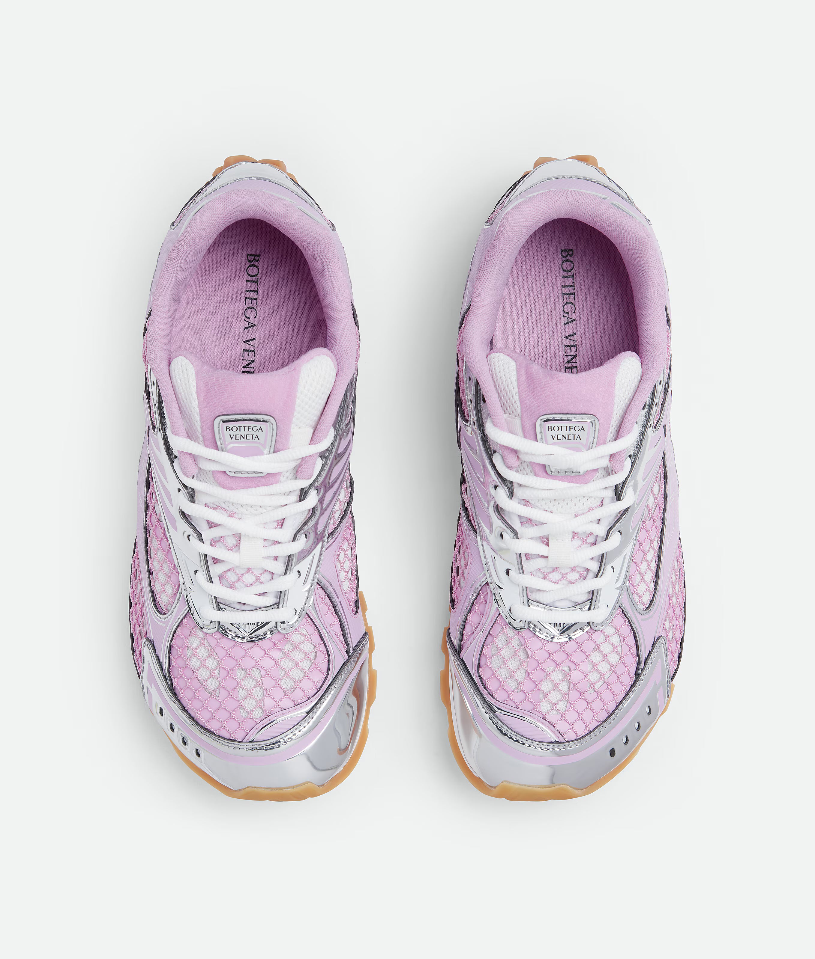 Bottega Veneta Orbit Gloss Silver