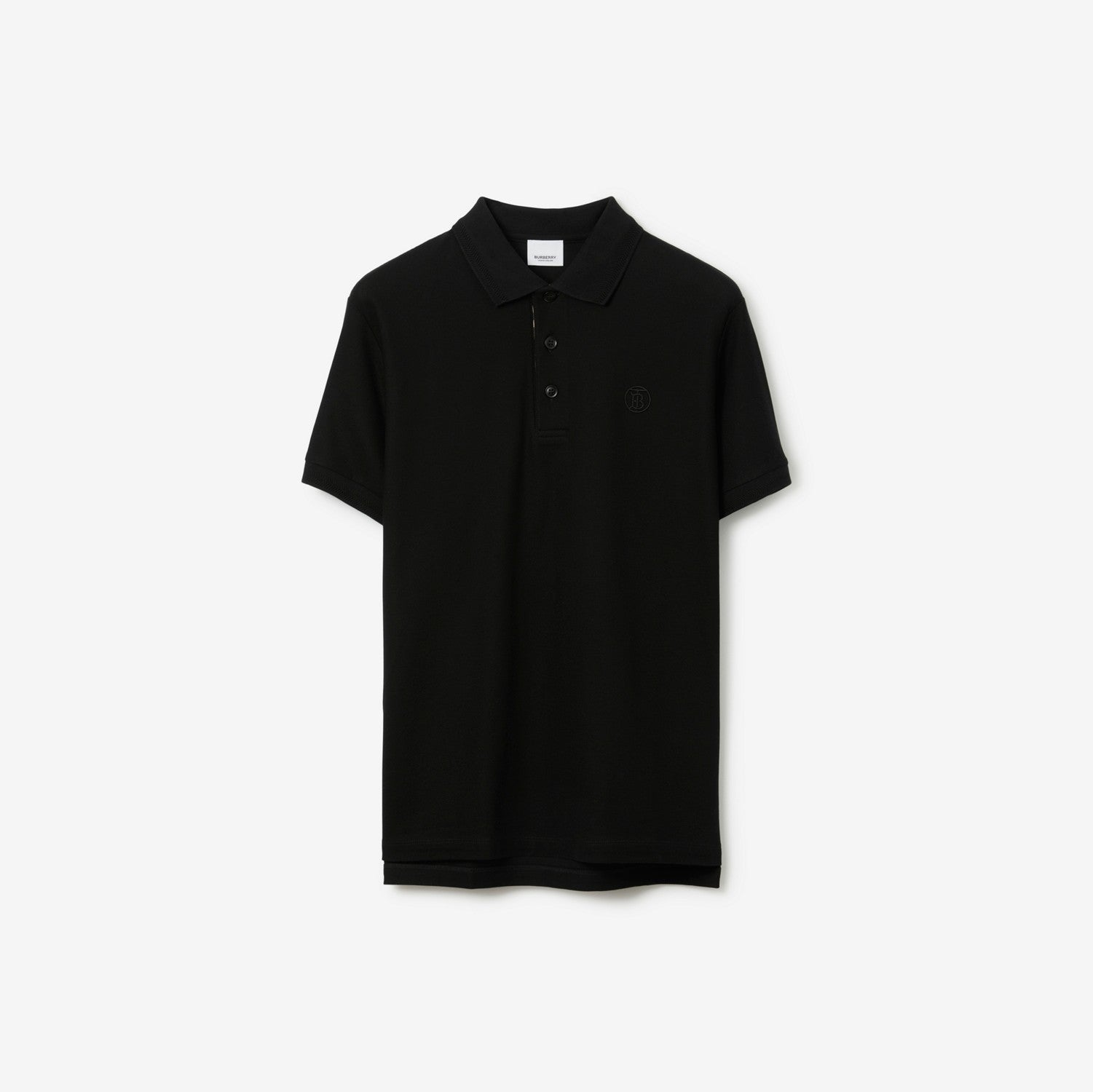 Cotton Polo Shirt - Black