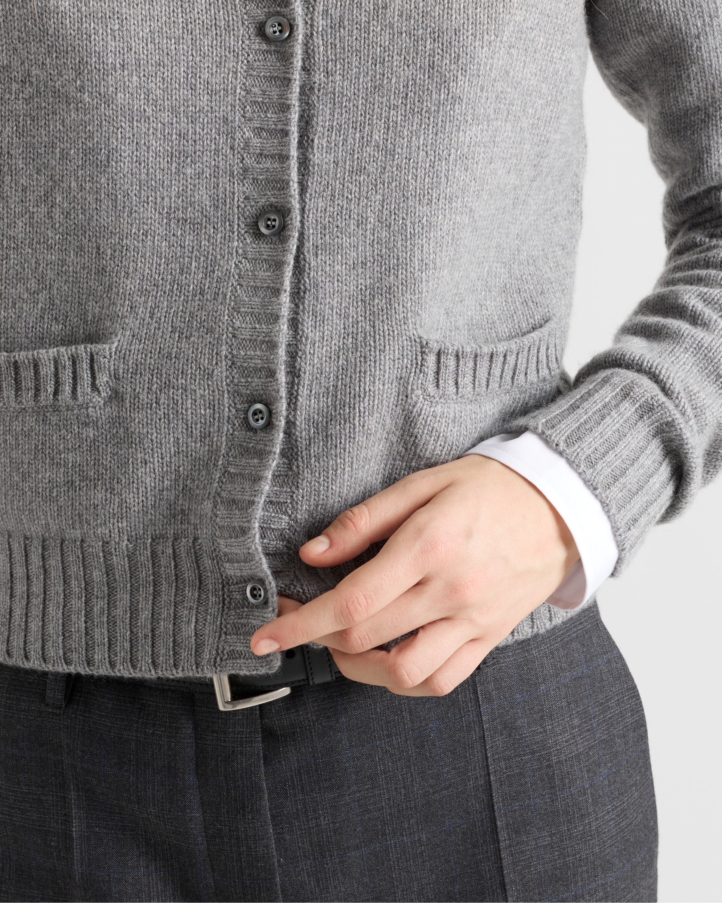 Re-Cashmere cardigan Grey