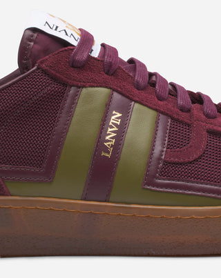 CLAY MESH SNEAKERS - BURGUNDY/GREEN