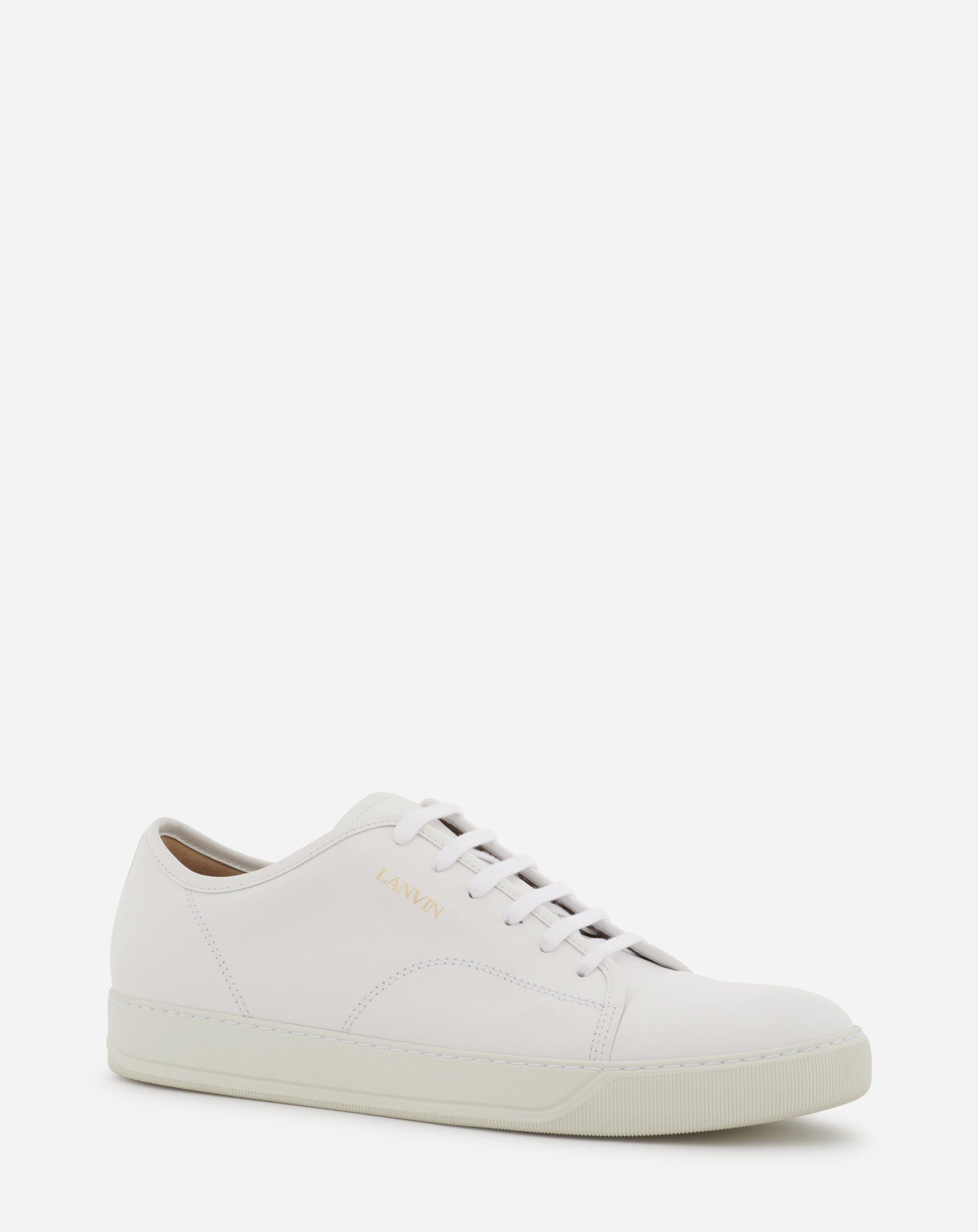 DBB1 LEATHER SNEAKERS - WHITE