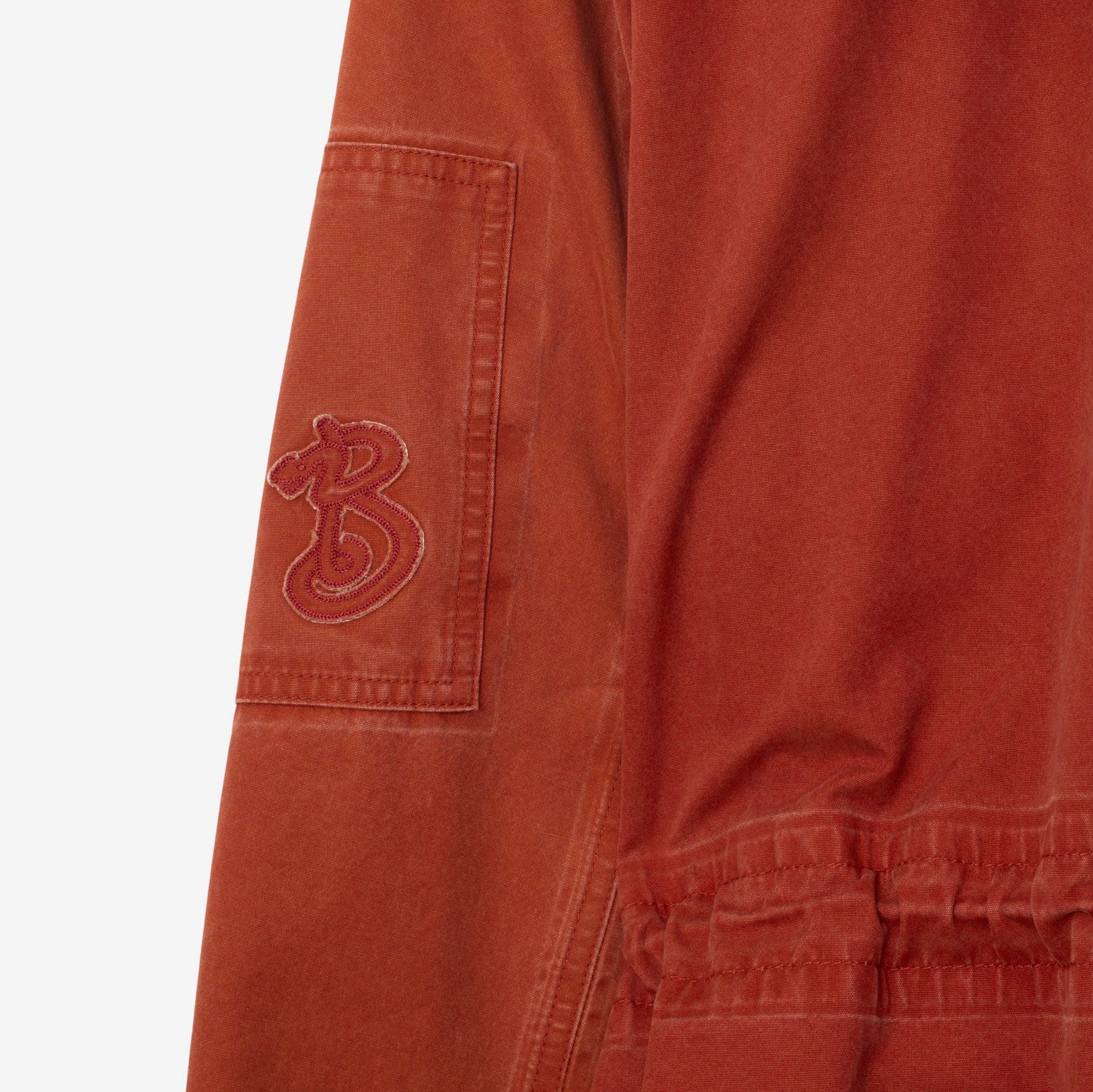 Bonded Cotton Parka - Rust