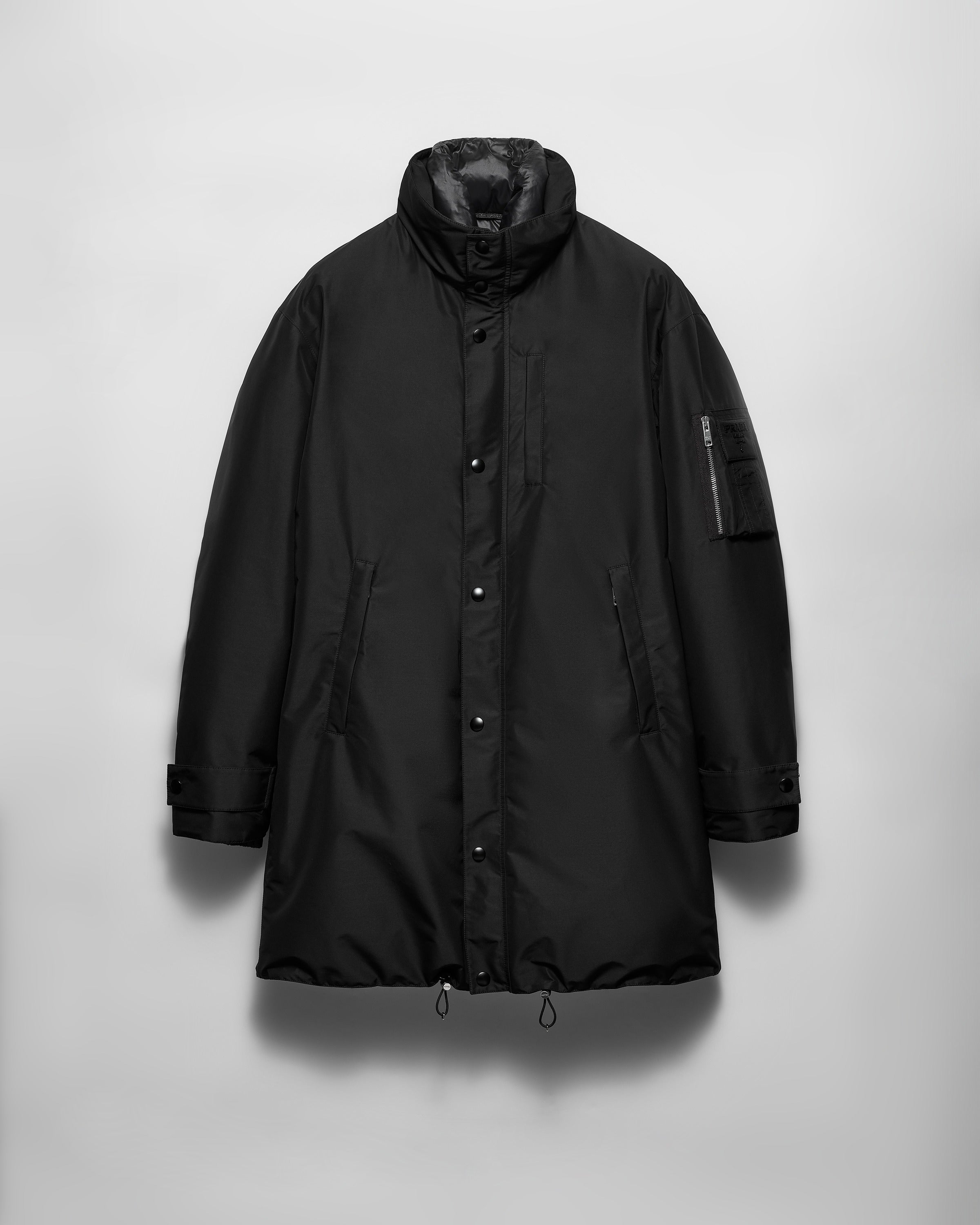 Technical fabric down coat Black