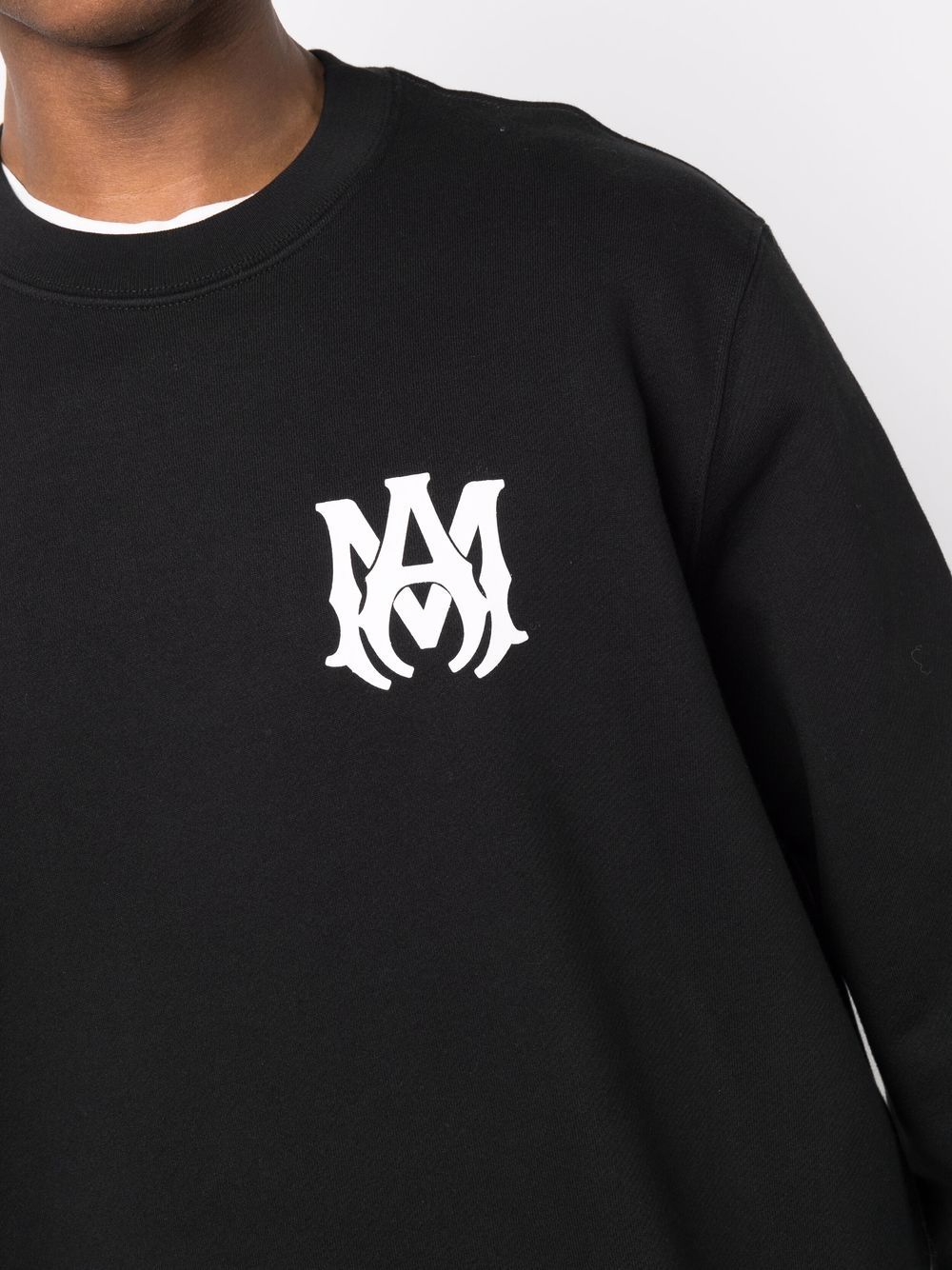Logo-print long-sleeve cotton sweatshirt