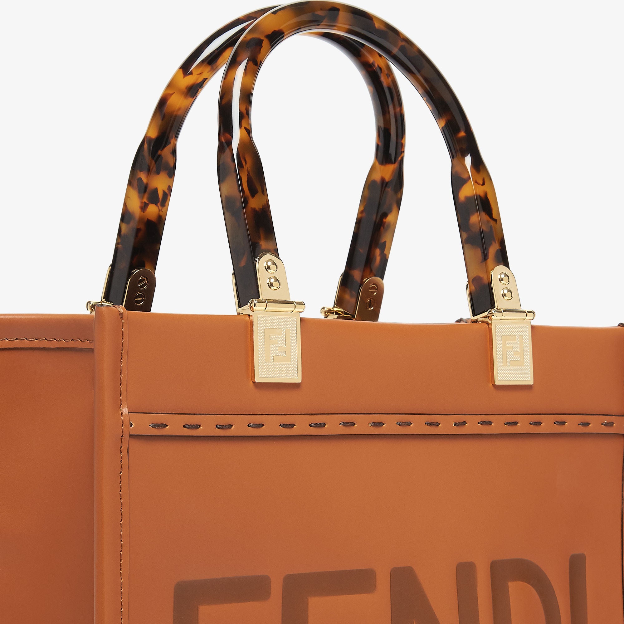 Fendi Sunshine Small Brown calfskin bag